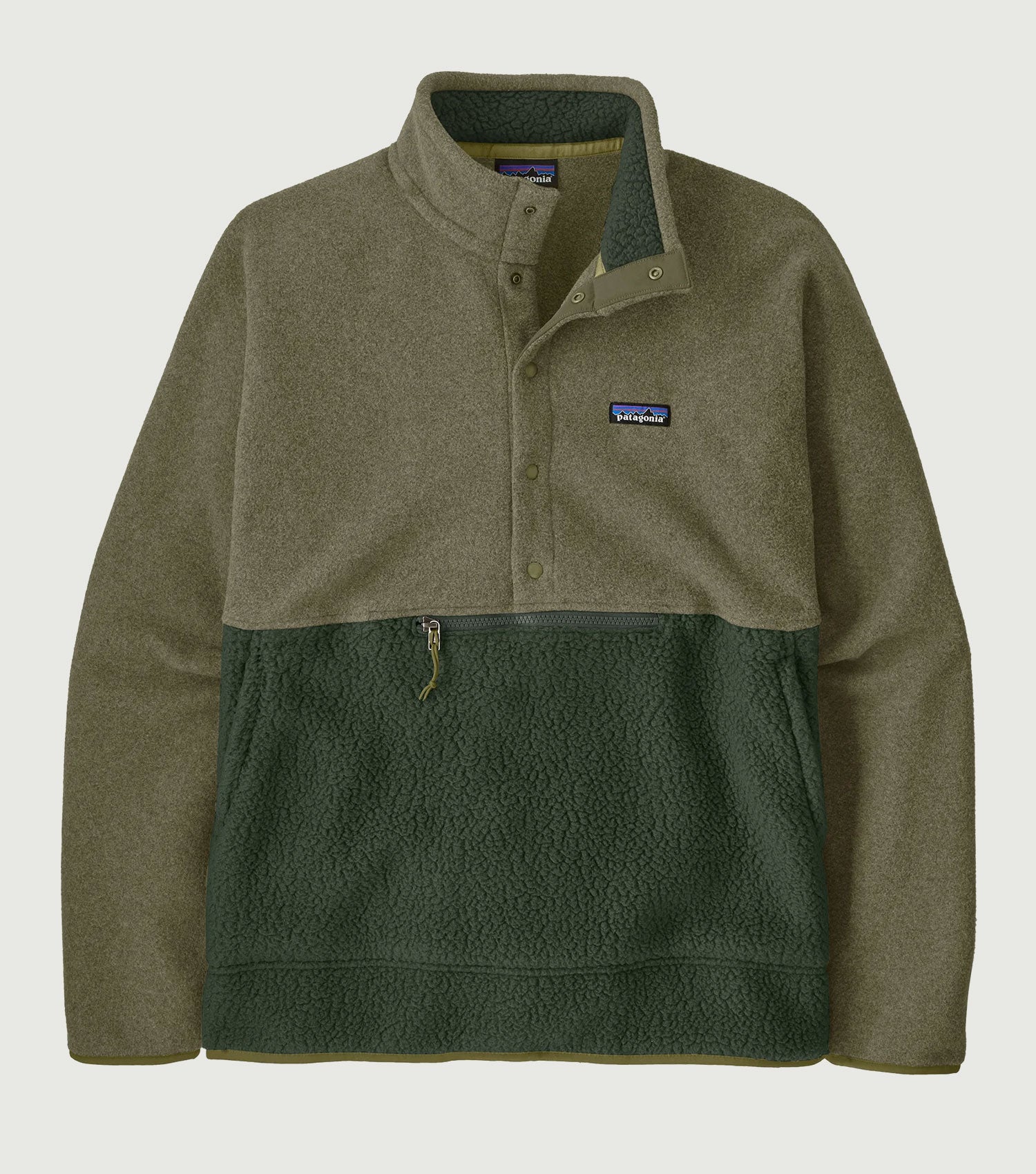 Men's Retro Pile Half-Snap Fleece Pullover Old Growth Green - Patagonia