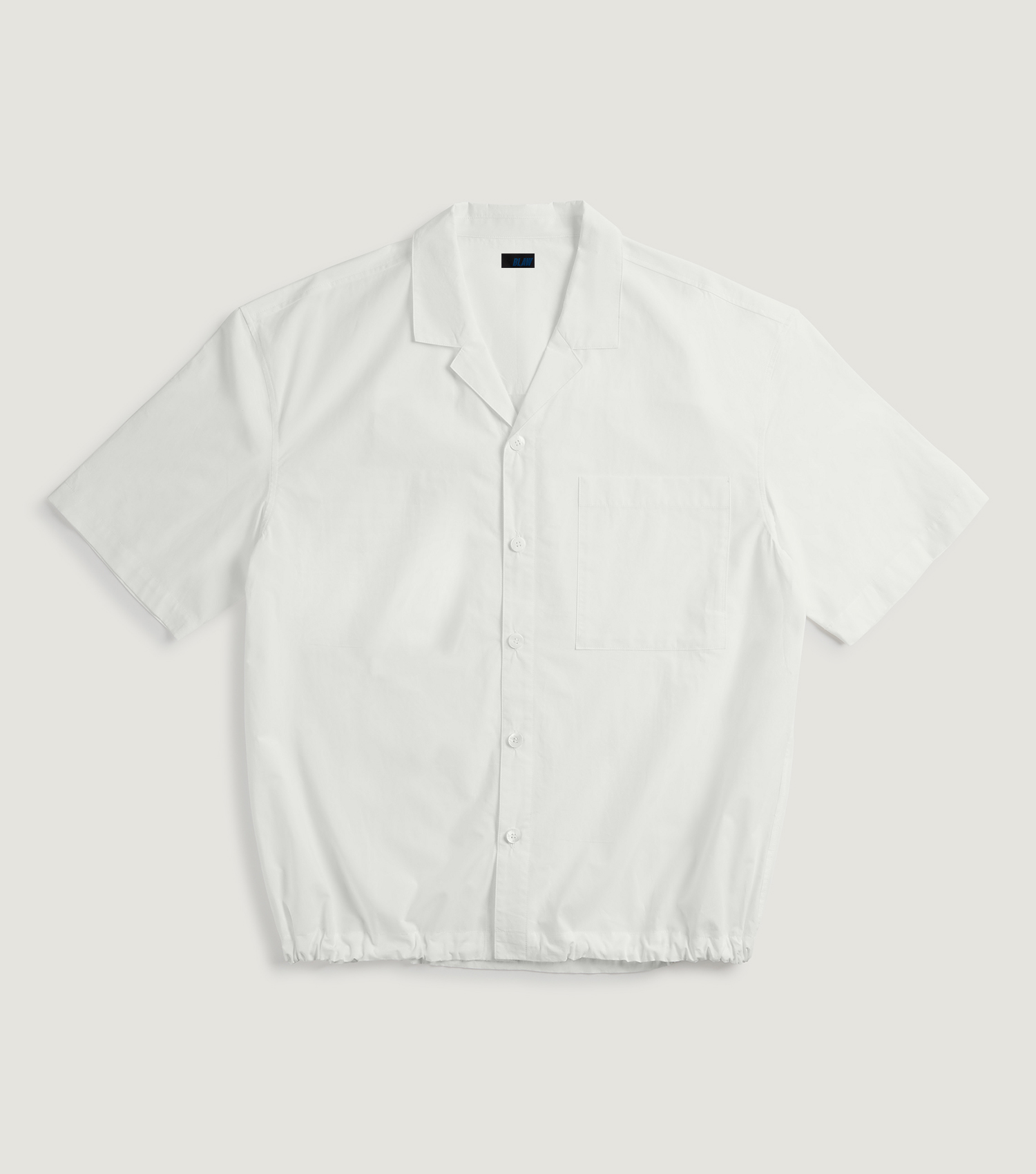 Poplin Cord Shirt White - BLAW