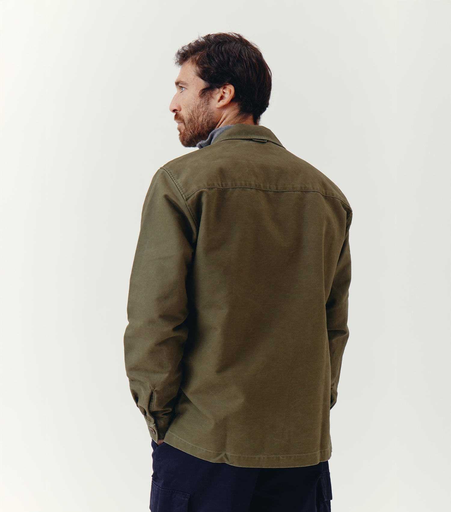 Twill 2 Pockets Overshirt Army - Blaw x Koike