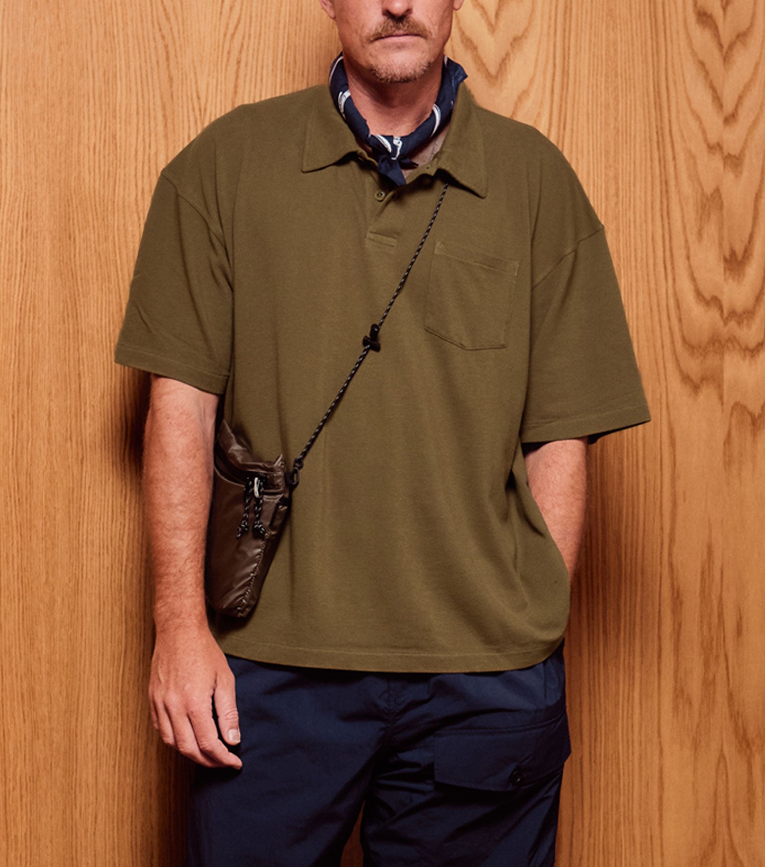 Oversize Organic Cotton Polo Army - BLAW