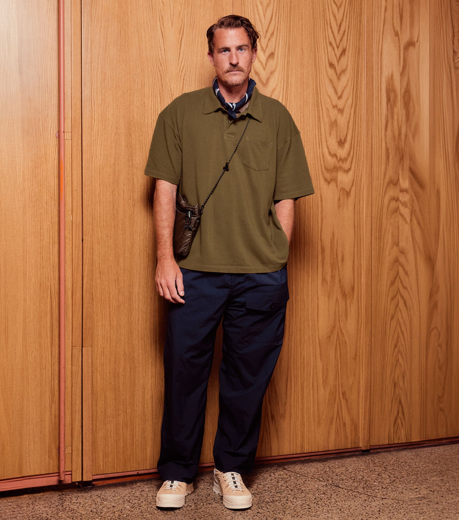 Oversize Organic Cotton Polo Army - BLAW