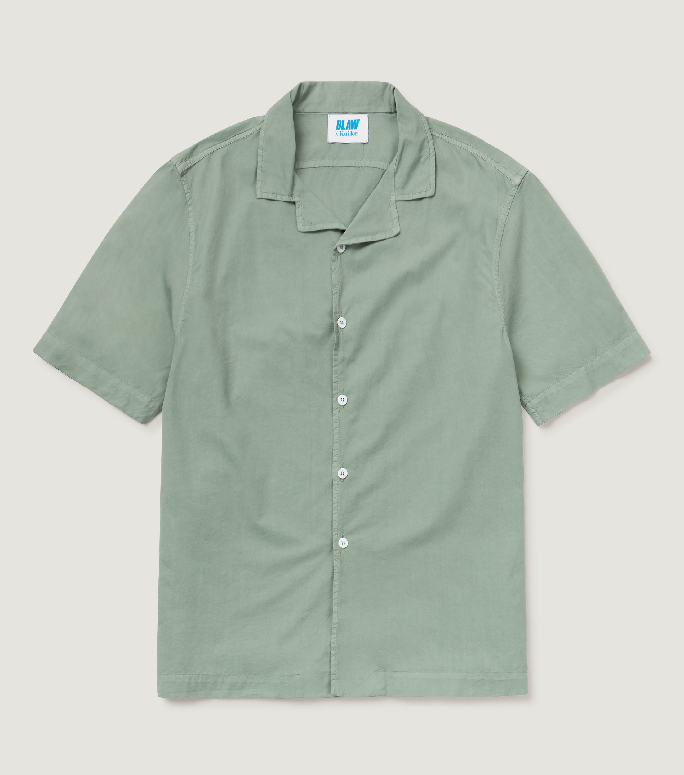 Tencel Short Sleeve Shirt Army - Blaw x Koike