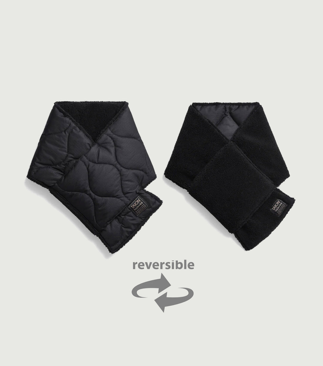 Military reversible down Scarf Black - TAION