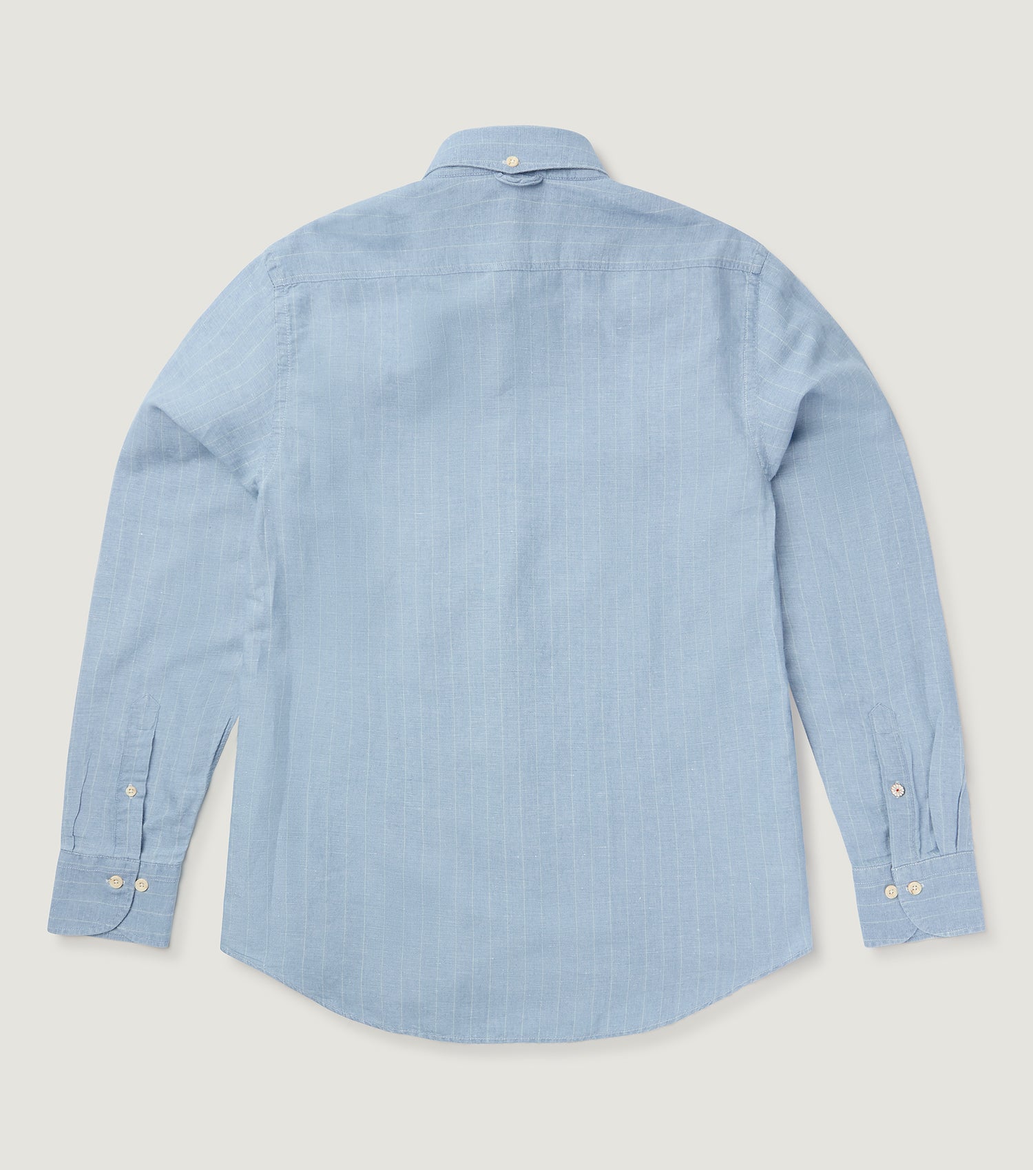 Indigo Button Down Pocket Big Stripes Shirt - Blaw x Koike