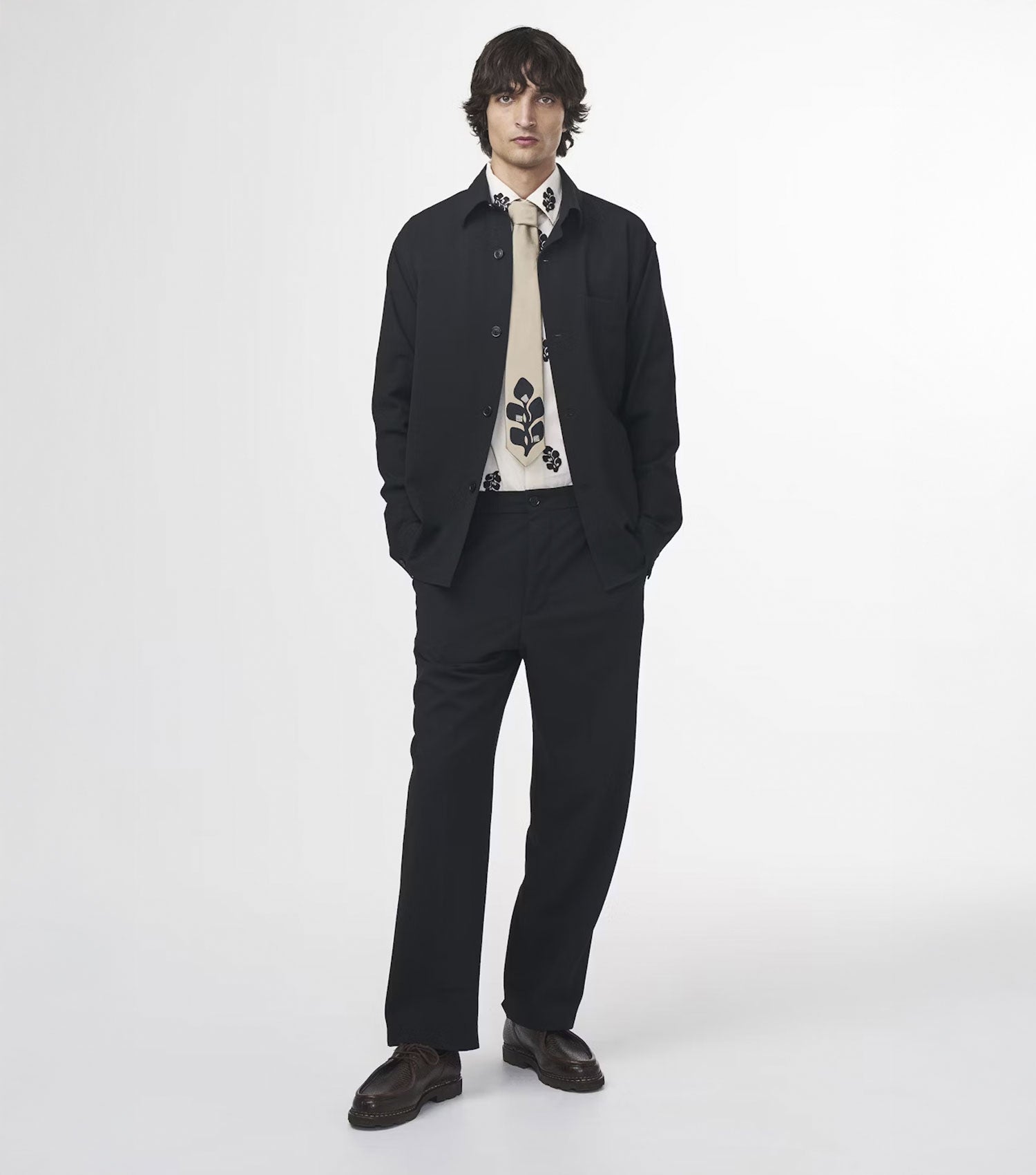 Adwin Lightweight Overshirt Black - NN.07
