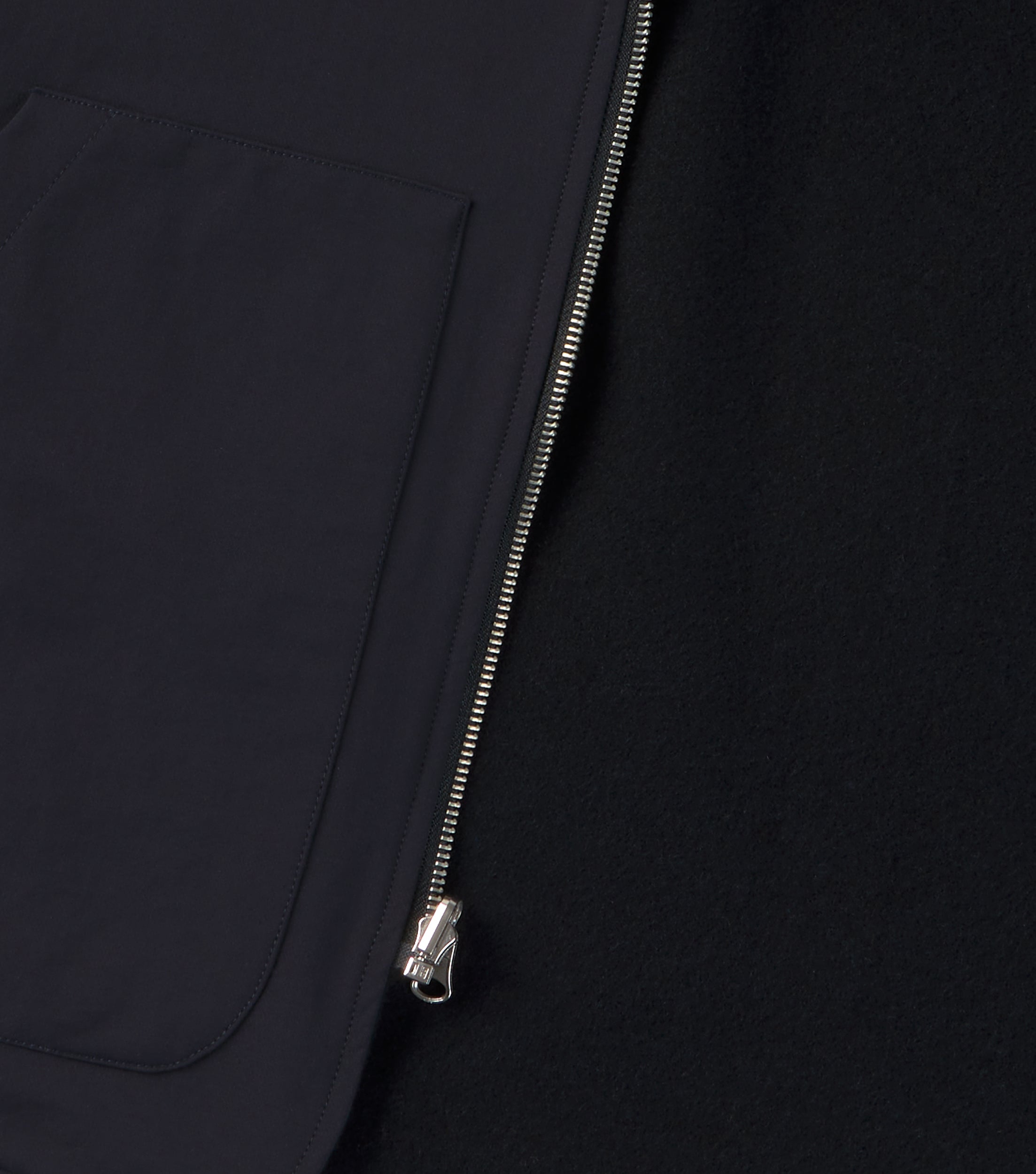 Reversible Wool Tech Vest Navy - BLAW