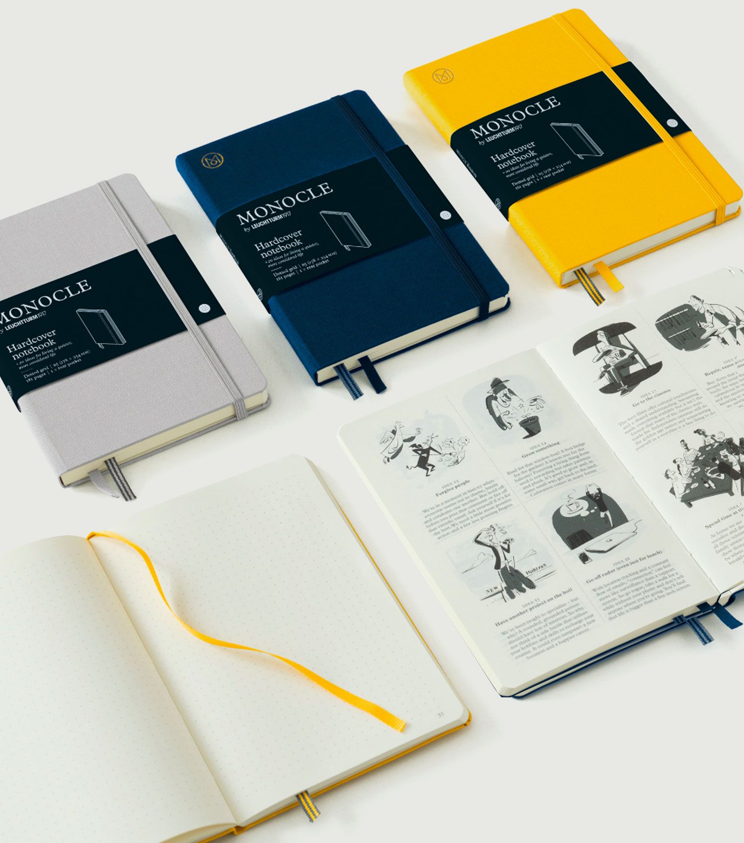 Notebook B6+ Monocle, Hard Cover Yellow - MONOCLE by Leuchtturm1917