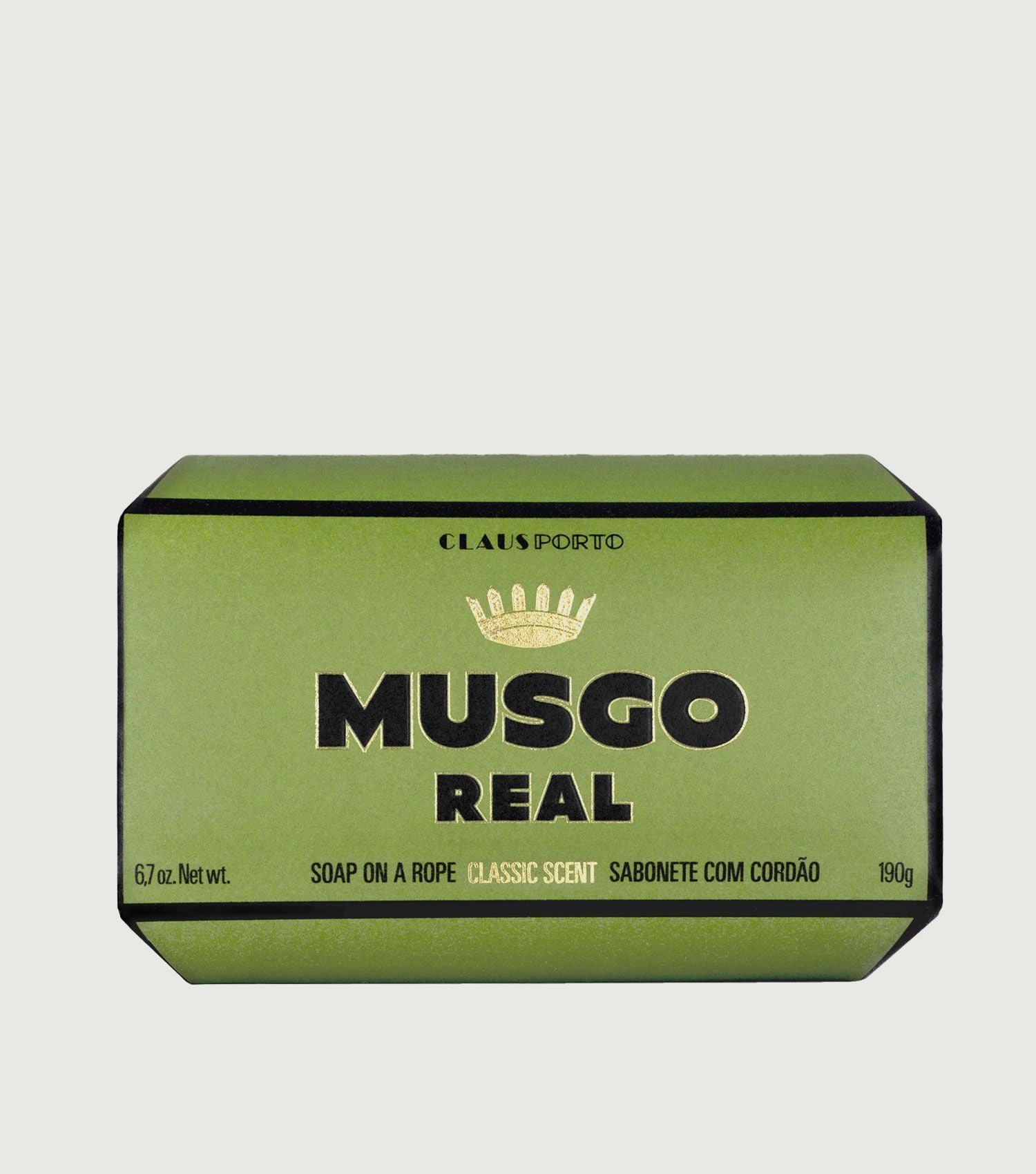 Soap on a Rope  Classic Scent - Musgo Real