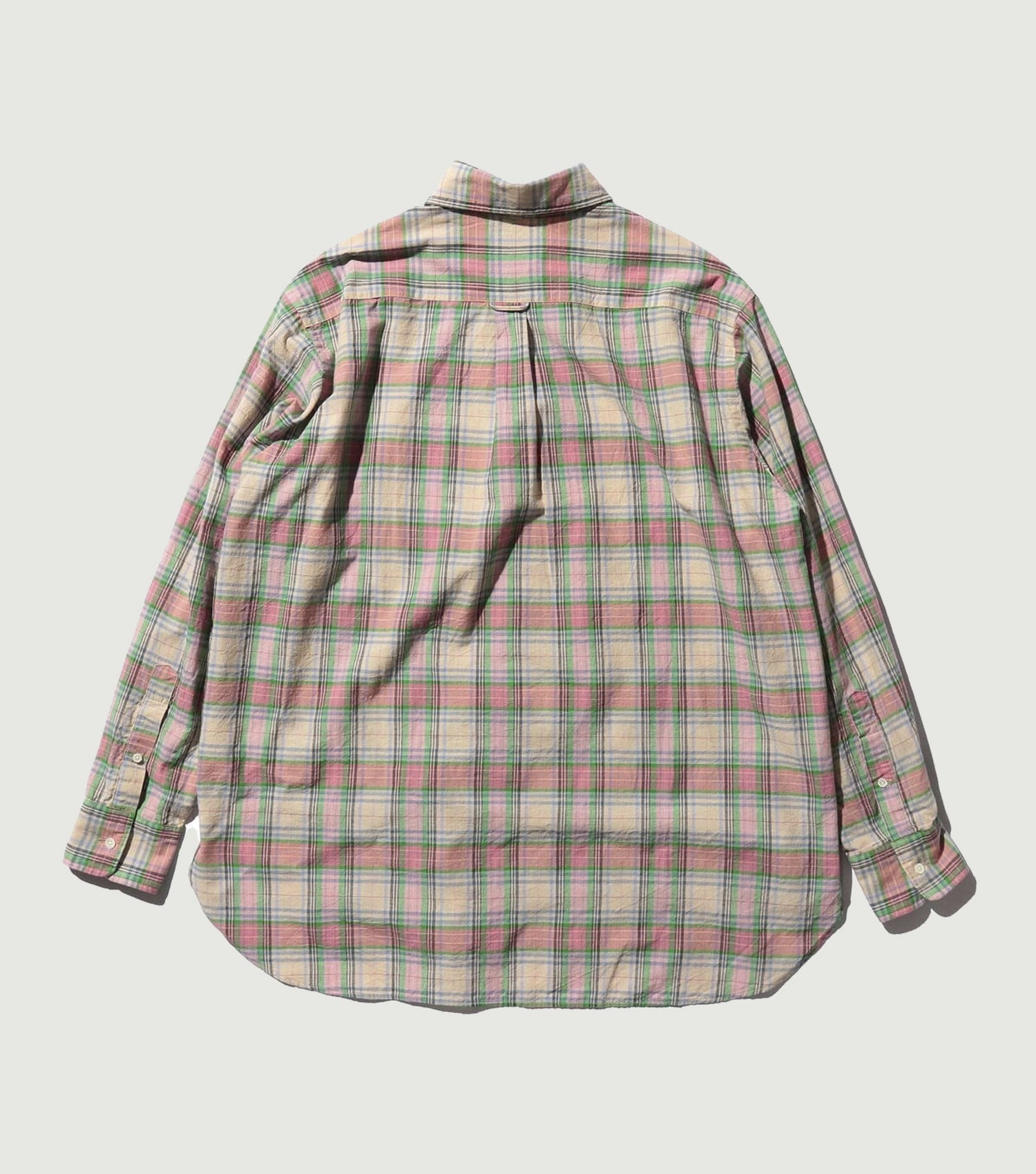 B.D. Classic-fit Madras Pink - Beams Plus