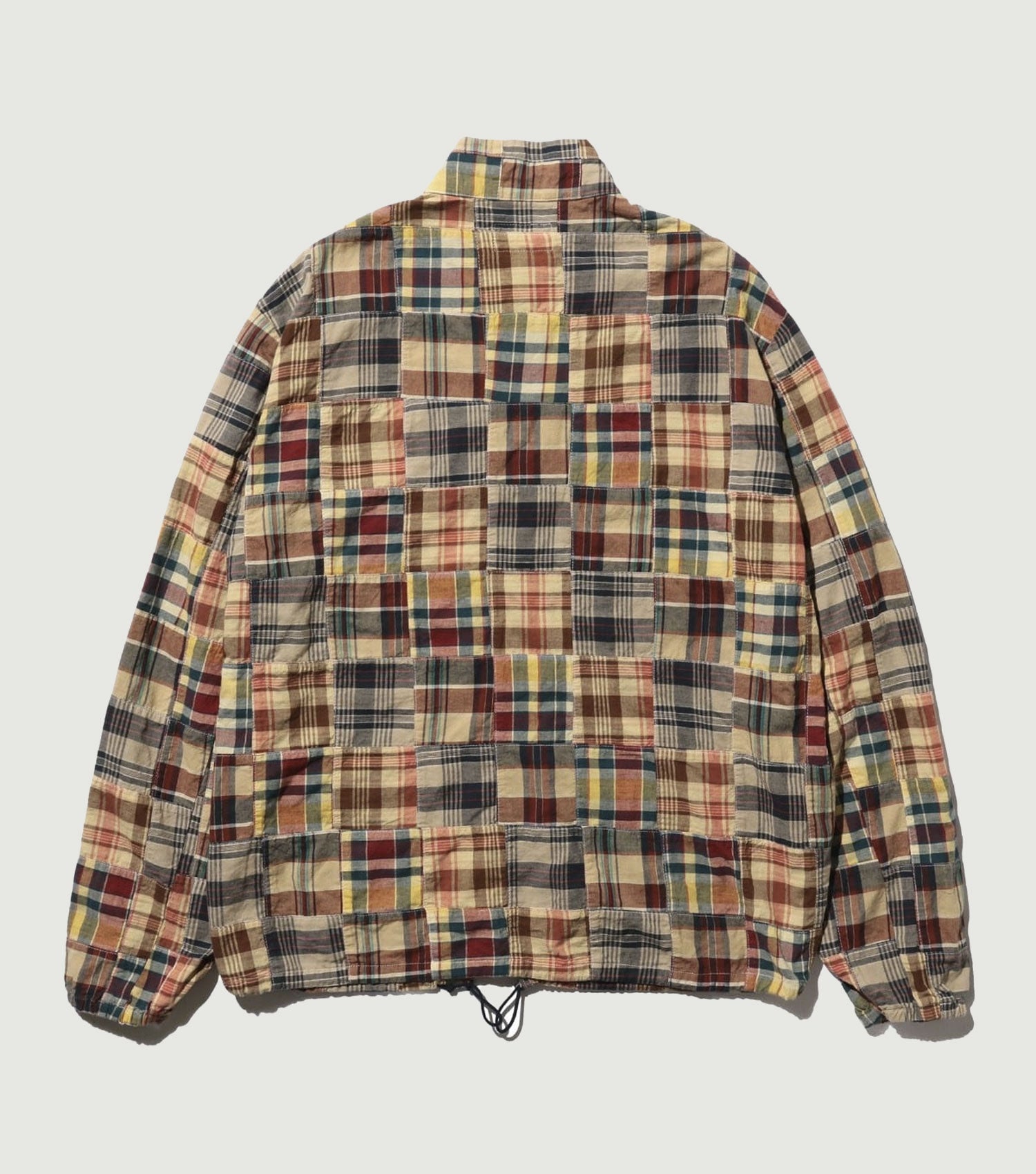 Swing Jacket Patchwork Madras Beige Base Patchwork - Beams Plus