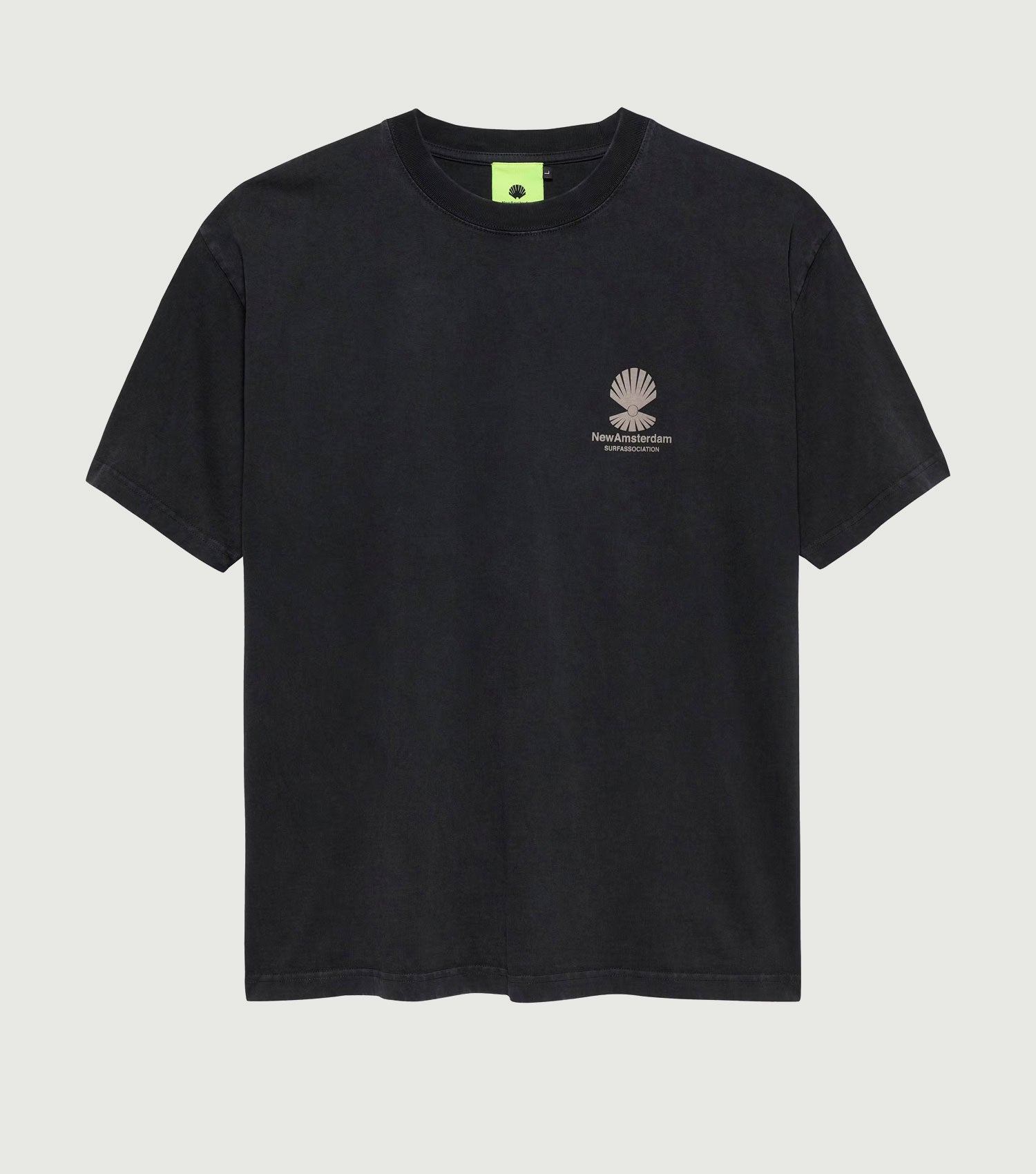 Oyster Tee Black - New Amsterdam Surf Association