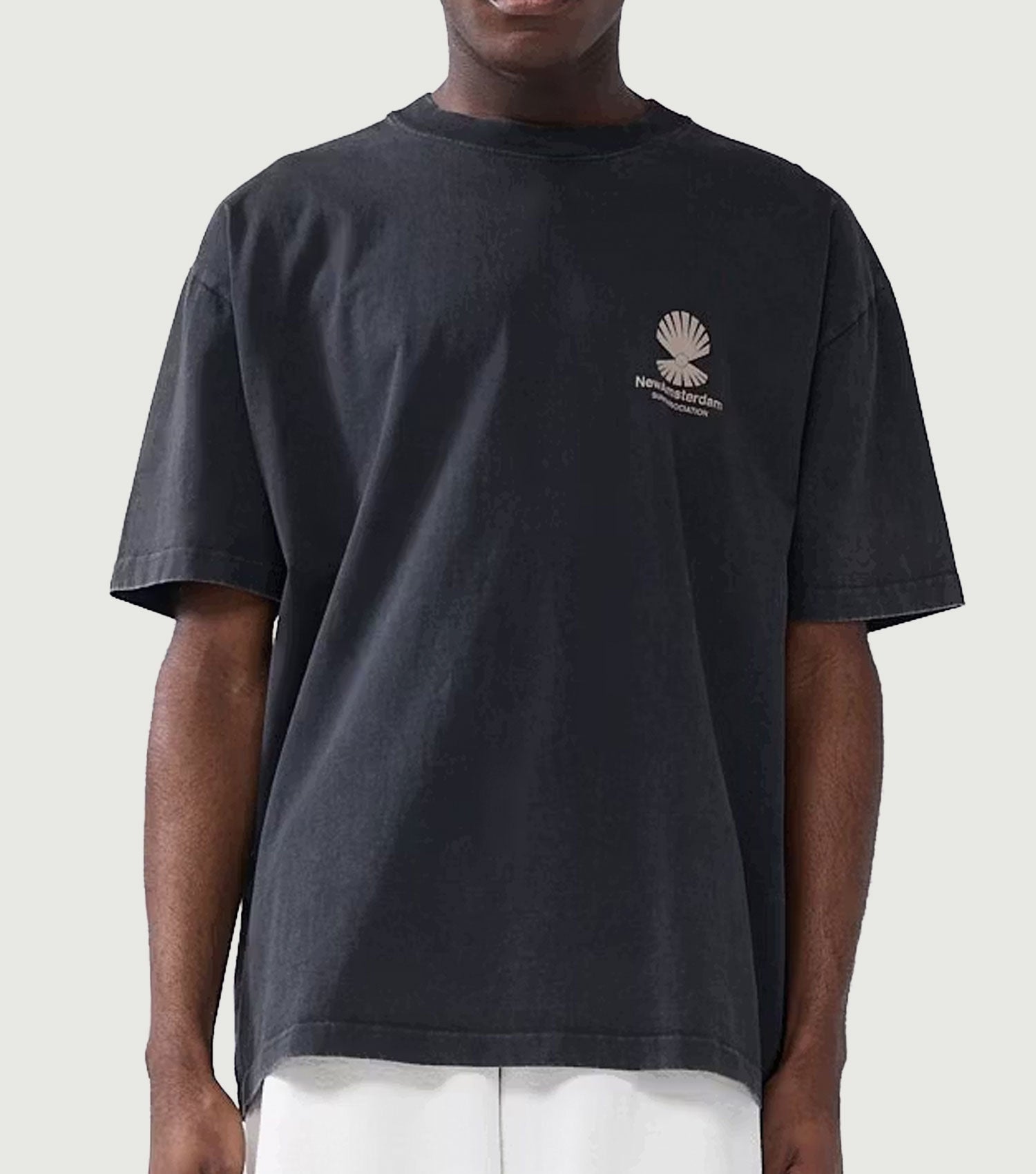 Oyster Tee Black - New Amsterdam Surf Association