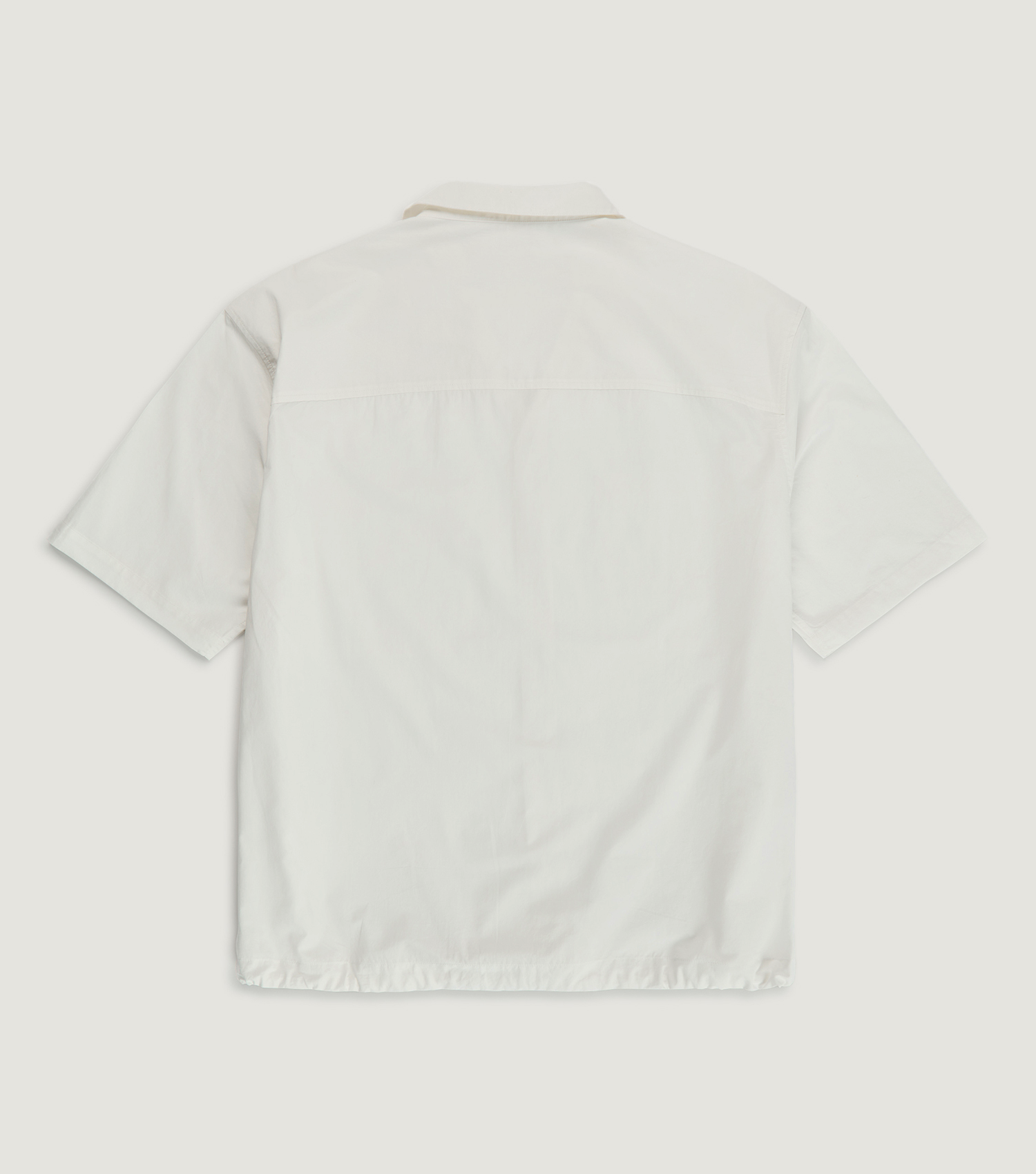Poplin Cord Shirt White - BLAW