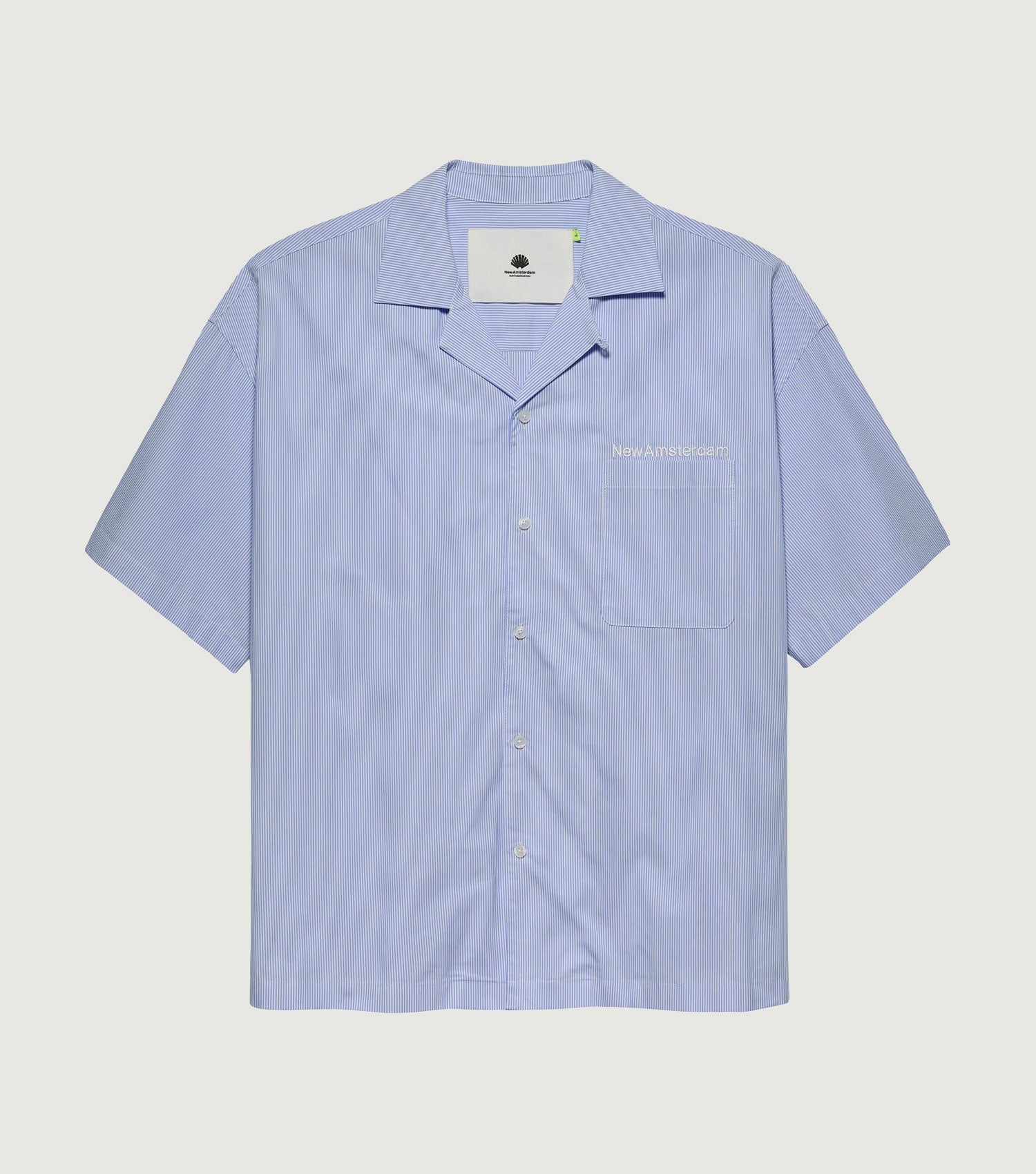 Wijk Shirt White / Blue Stripes - New Amsterdam Surf Association