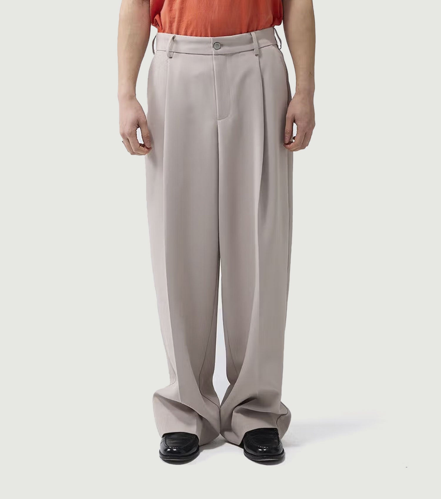 Wide Leg After Trousers Beige - New Amsterdam Surf Association
