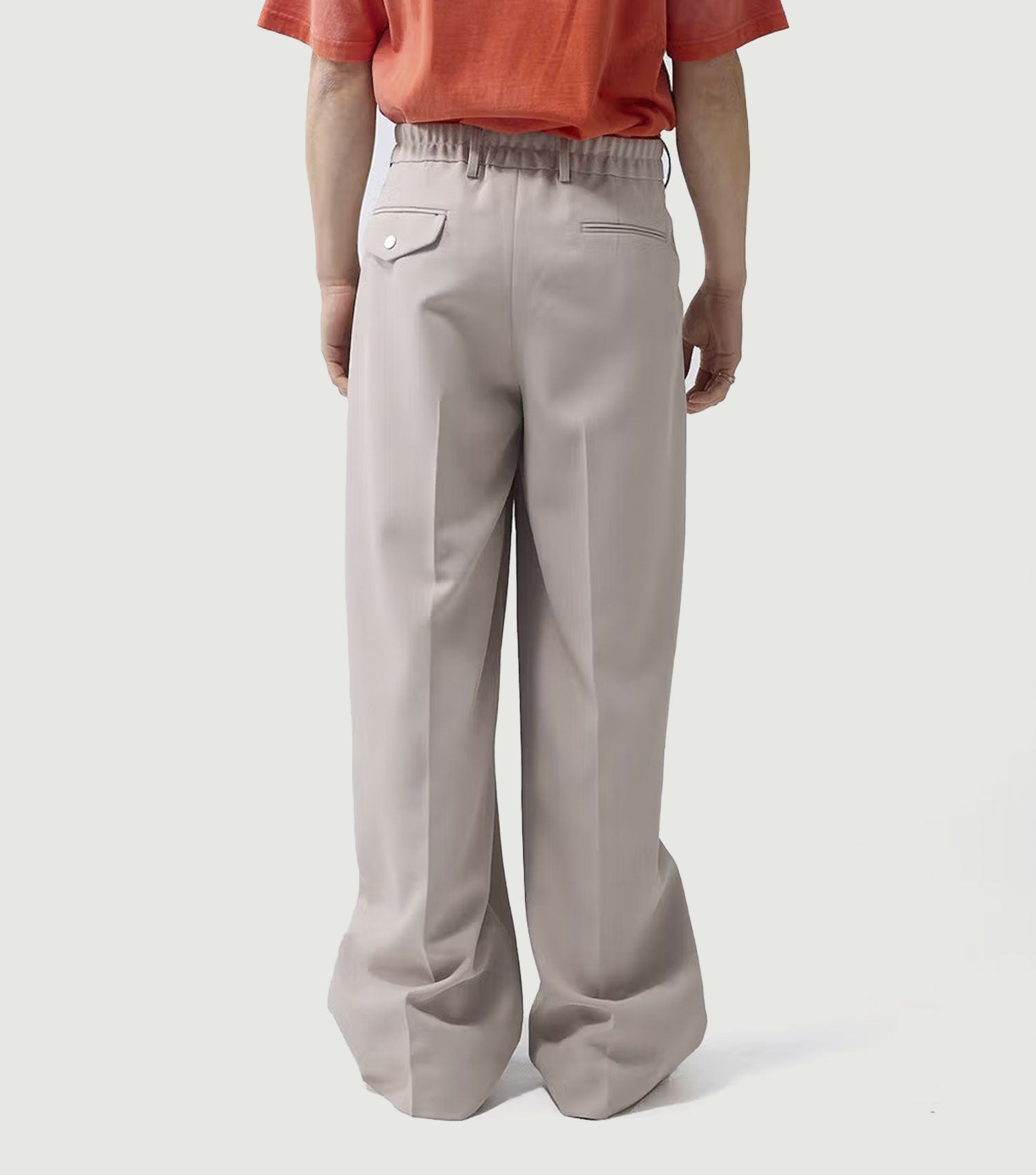 Wide Leg After Trousers Beige - New Amsterdam Surf Association