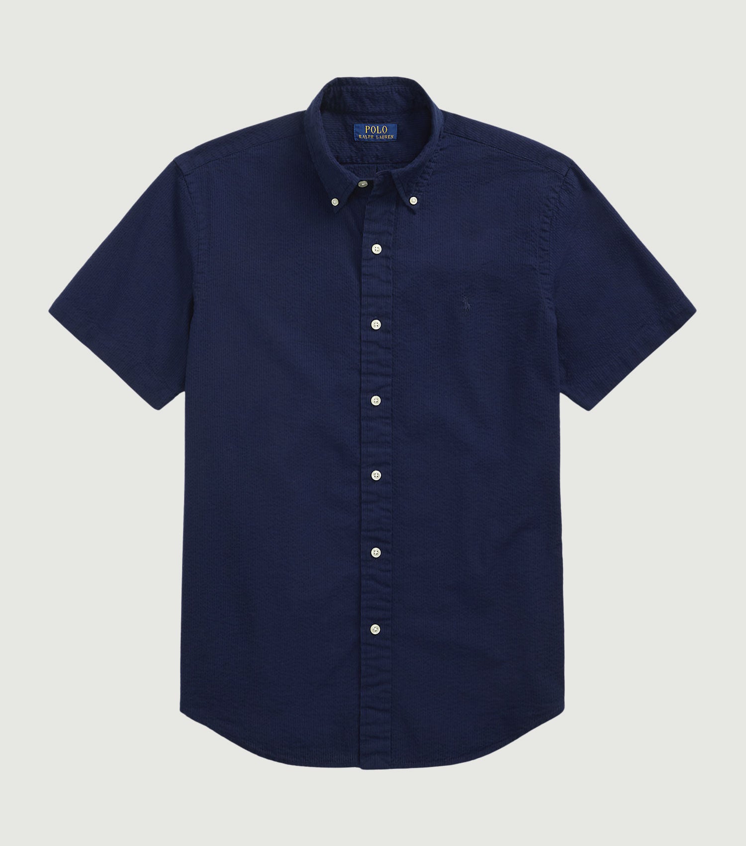 Custom Fit Seersucker Shirt Astoria Navy - Ralph Lauren
