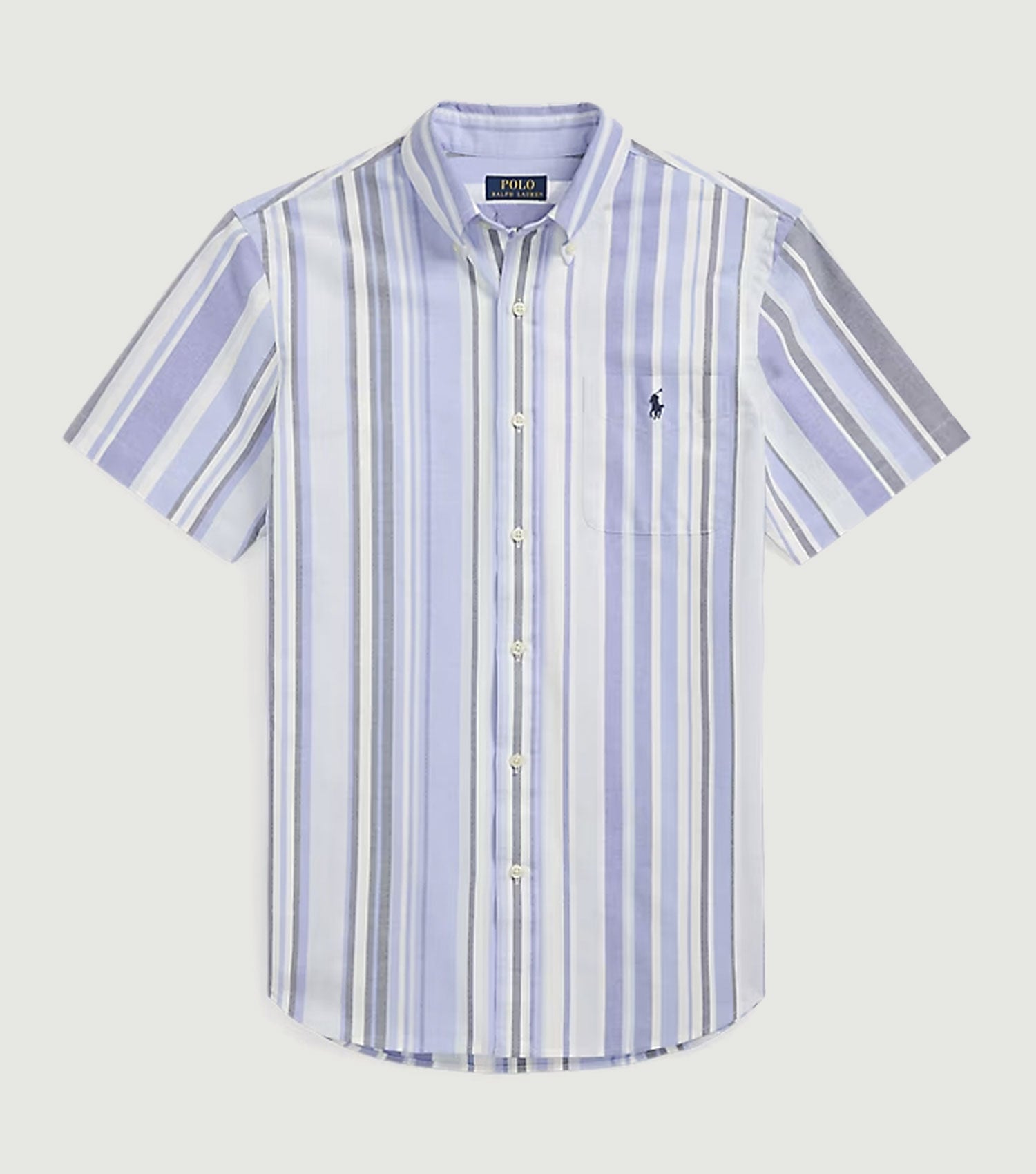 Custom Fit Striped Oxford Shirt Blue Multi - Ralph Lauren