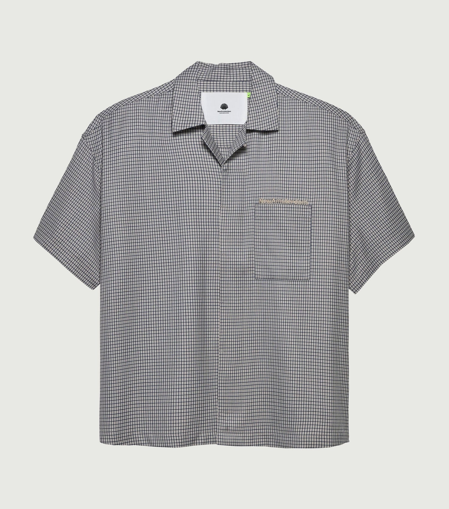 Wool Wijk Shirt Baby Check - New Amsterdam Surf Association