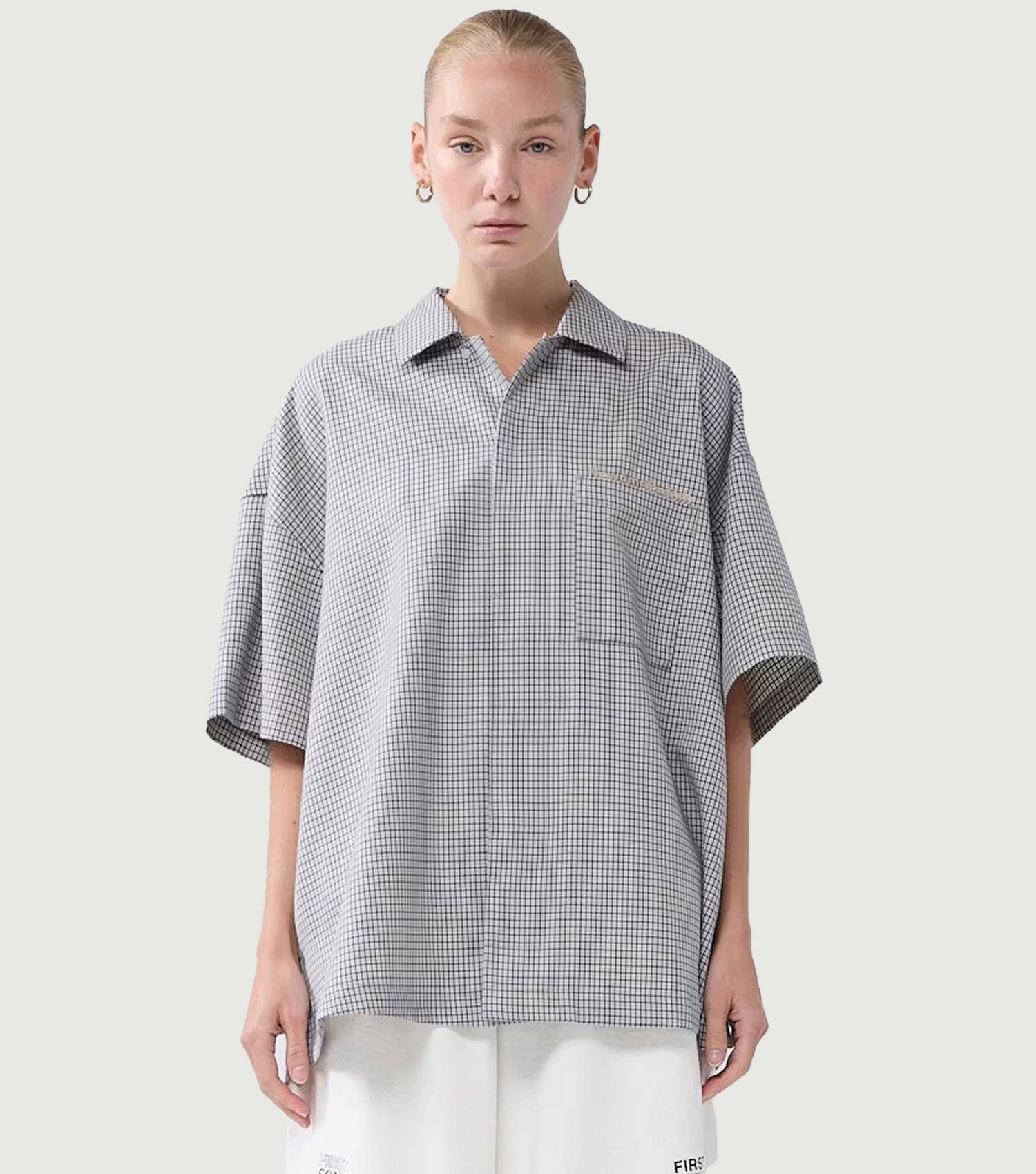 Wool Wijk Shirt Baby Check - New Amsterdam Surf Association