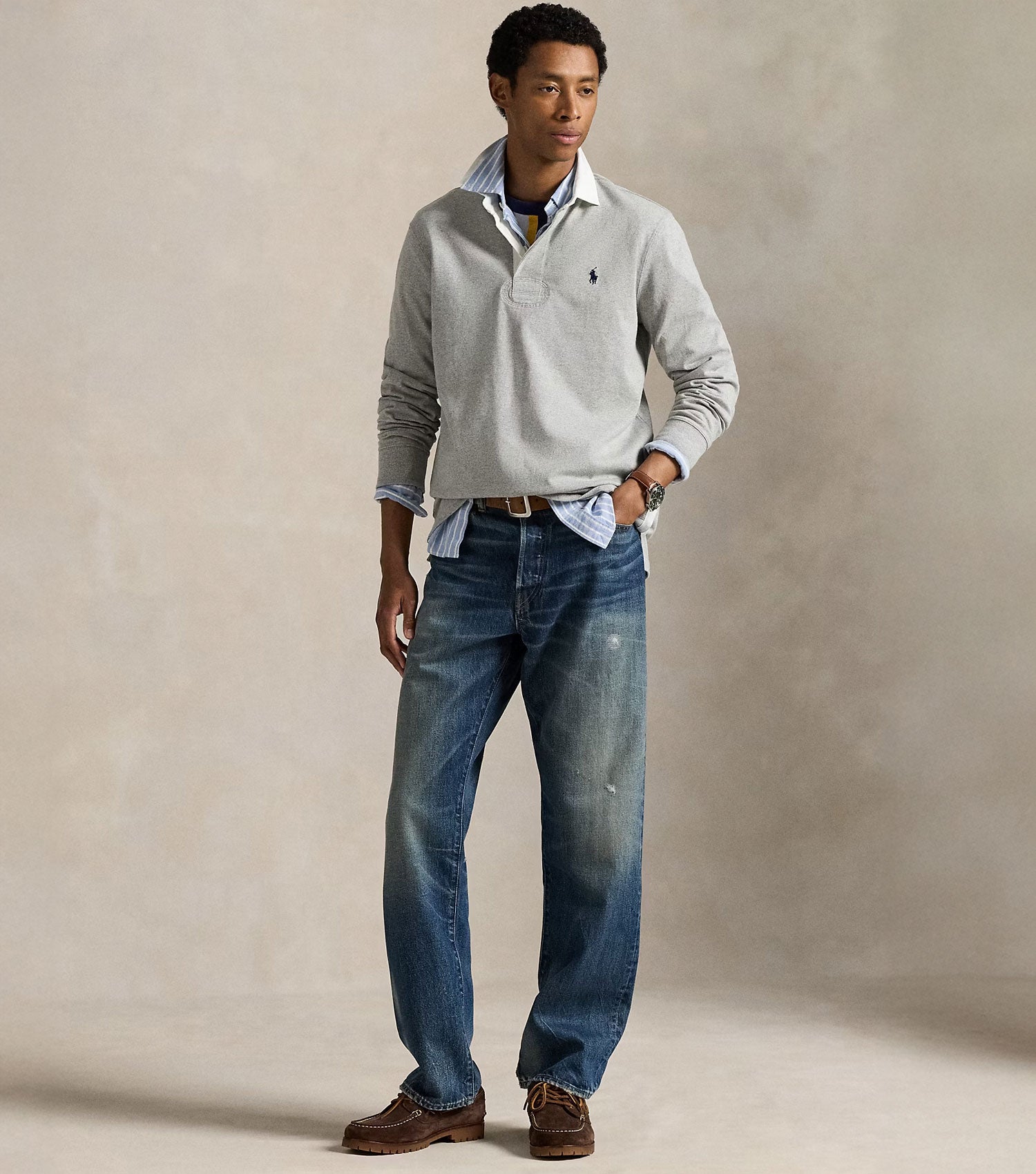 The Iconic Rugby Shirt Andover Heather – BLAW
