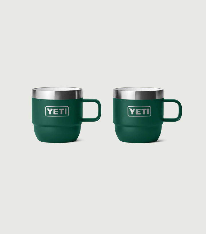 Espresso Mug 2 Black Forest Green