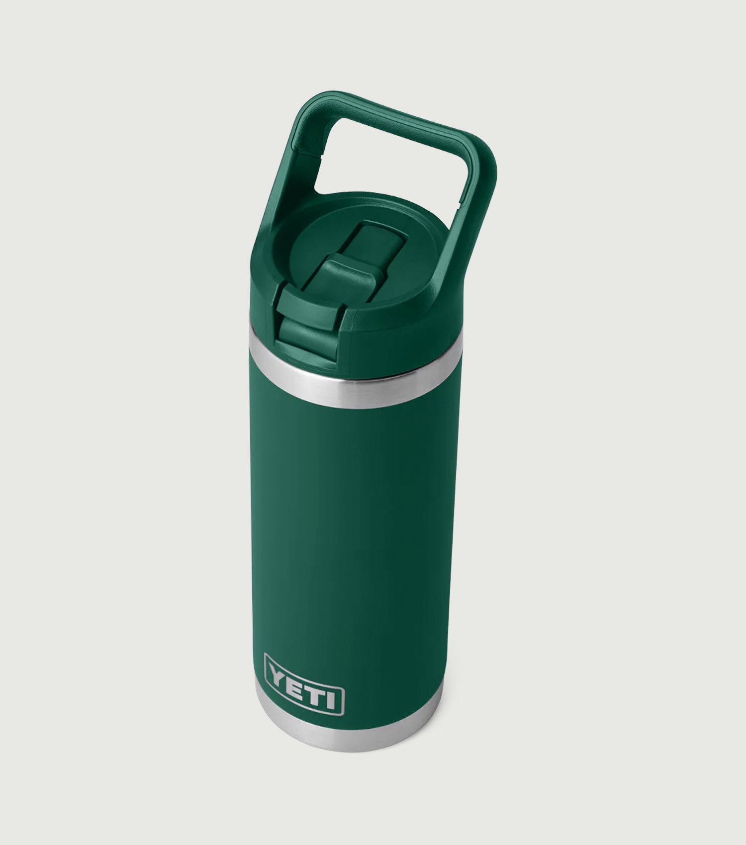 Rambler 18 Oz Straw Bottle Black Forest Green - Yeti