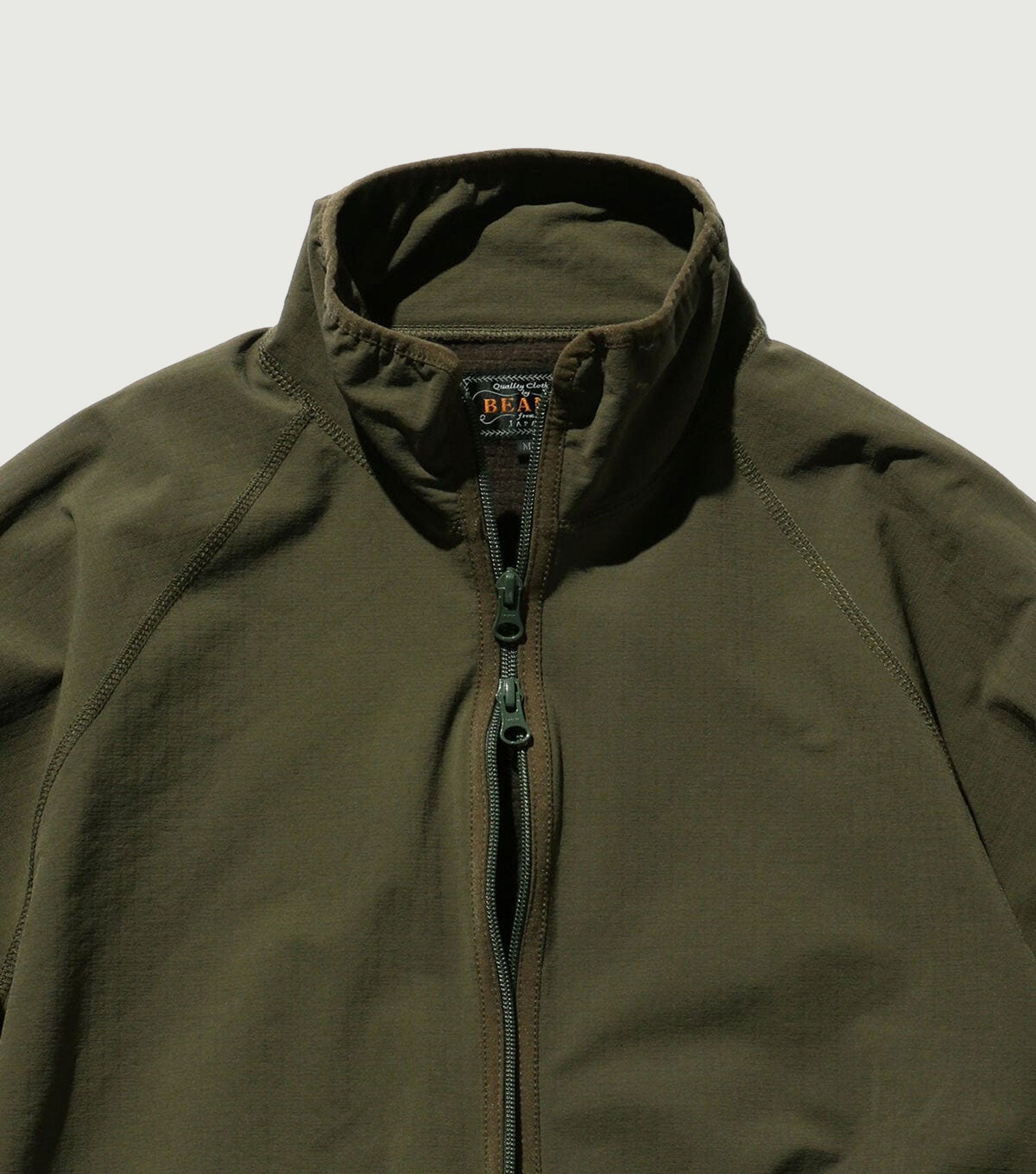 Mil Liner Jersey Back Fleece Olive - Beams Plus