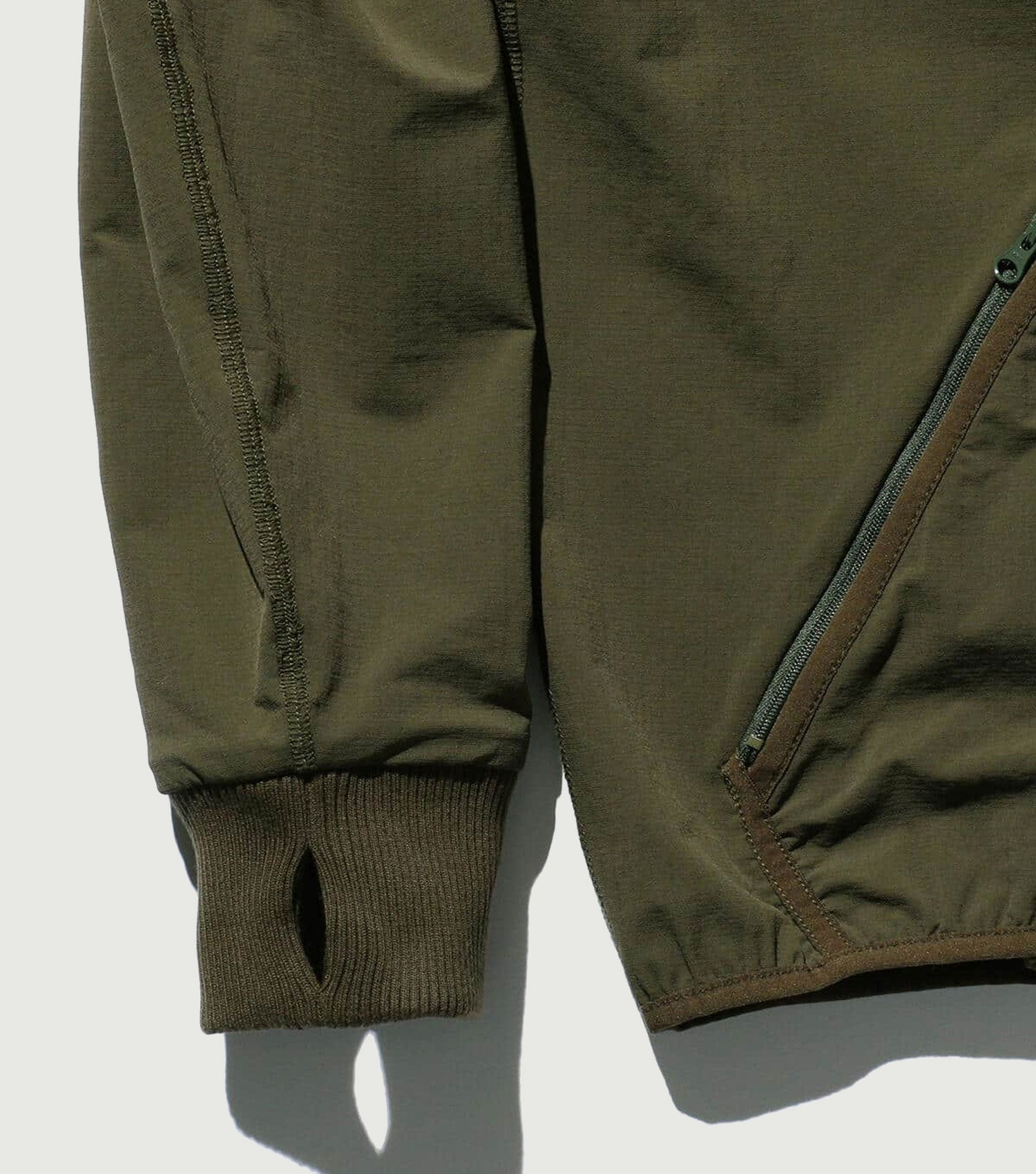 Mil Liner Jersey Back Fleece Olive - Beams Plus