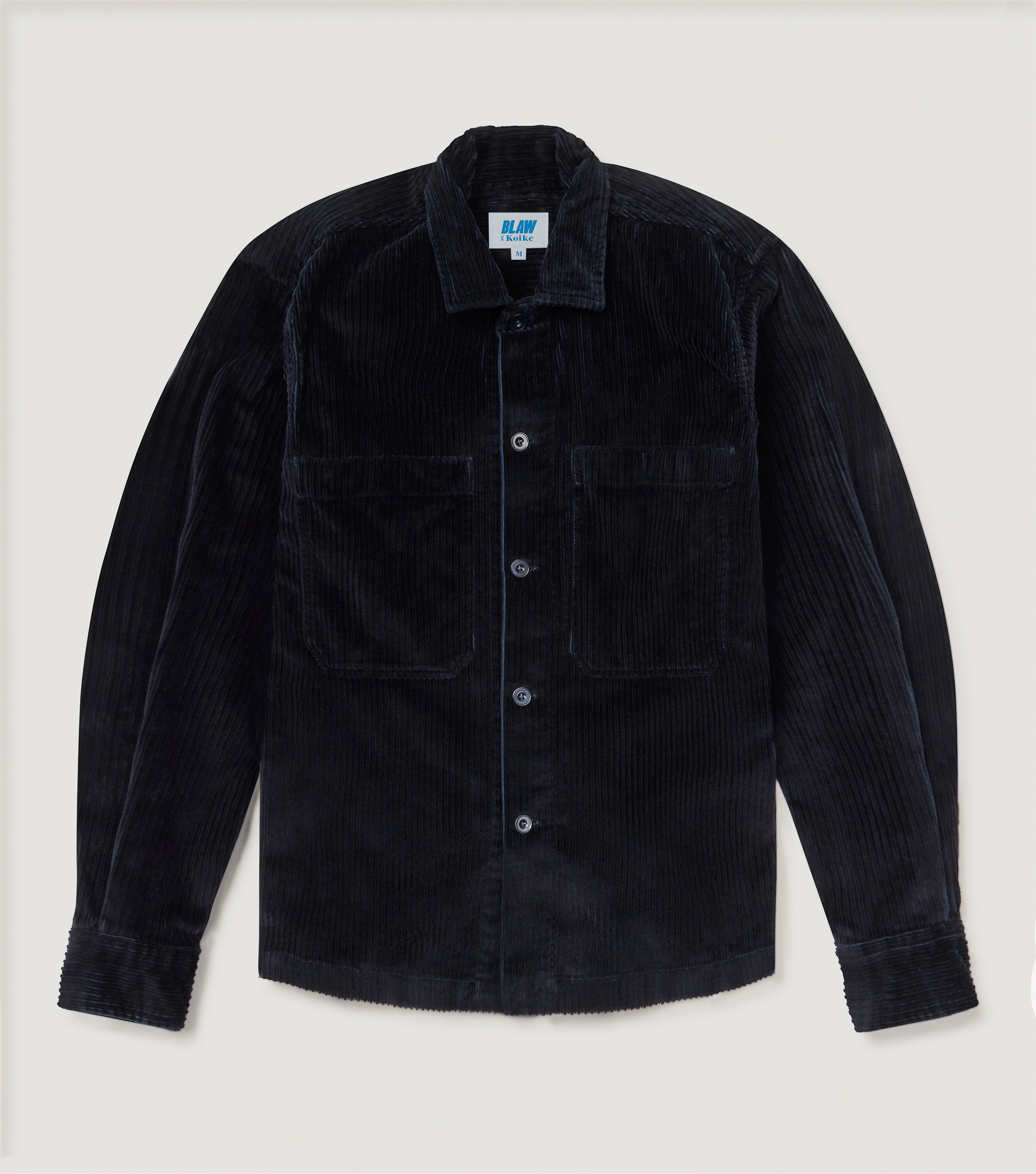 Corudroy Wide Overshirt Navy - Blaw x Koike