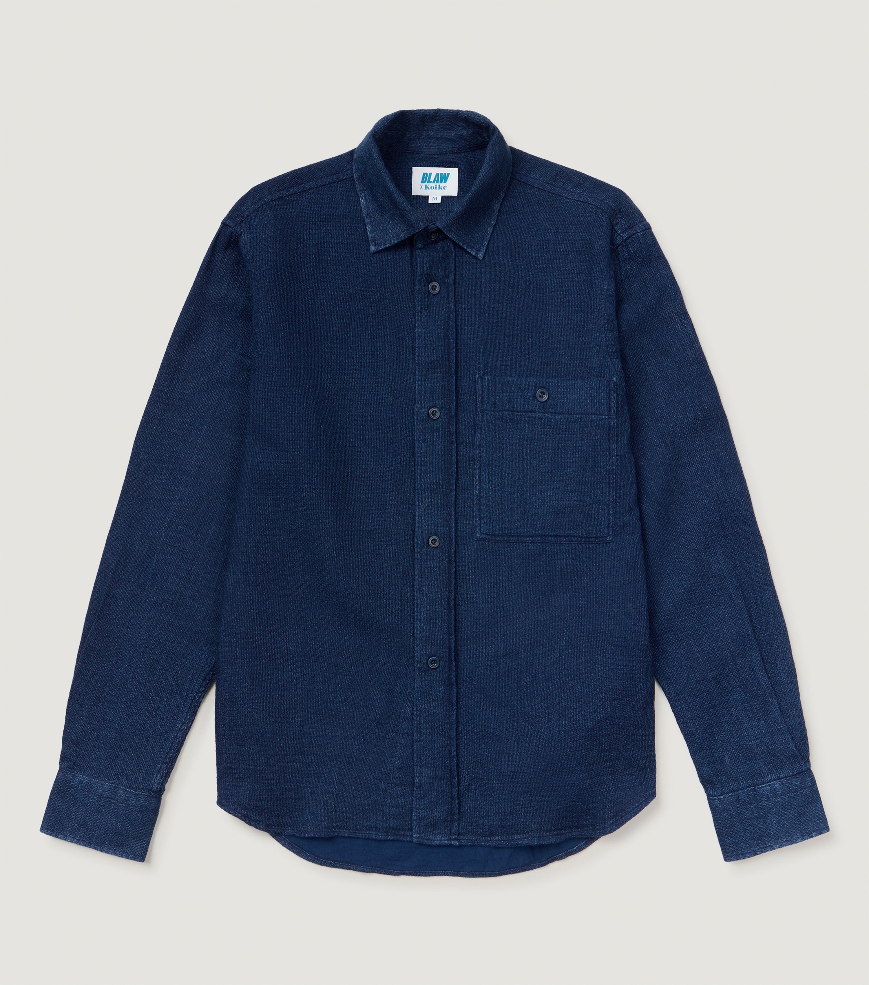 Denim Relaxed Fit Pocket Shirt Dark Indigo - Blaw x Koike