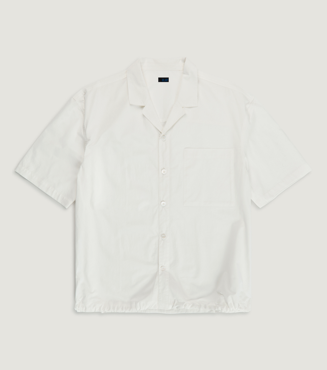 Poplin Cord Shirt White - BLAW