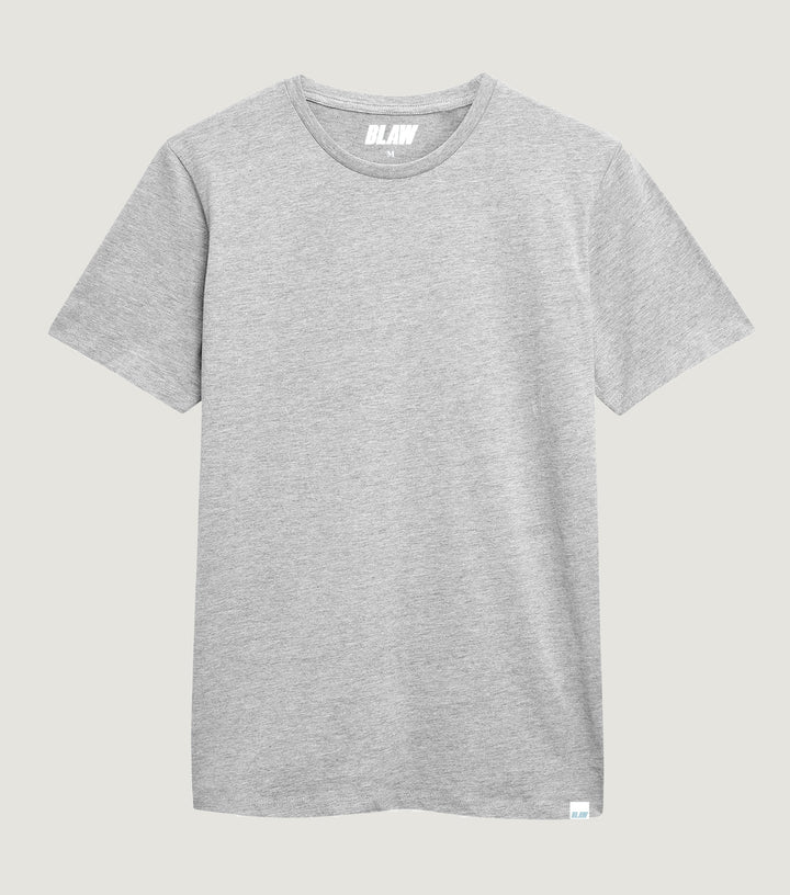 Basic Round Neck Pima Cotton T-shirt Grey