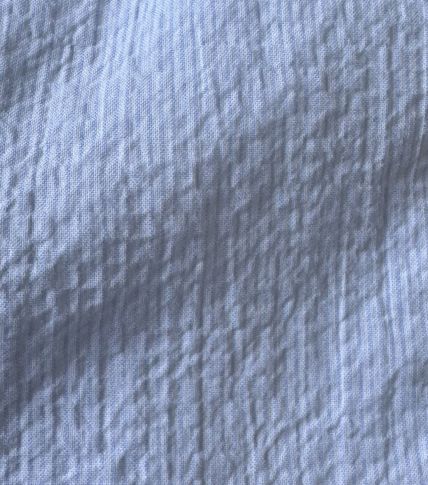 Seersucker Microstripes 1 Pocket Shirt Light Blue - Blaw x Koike