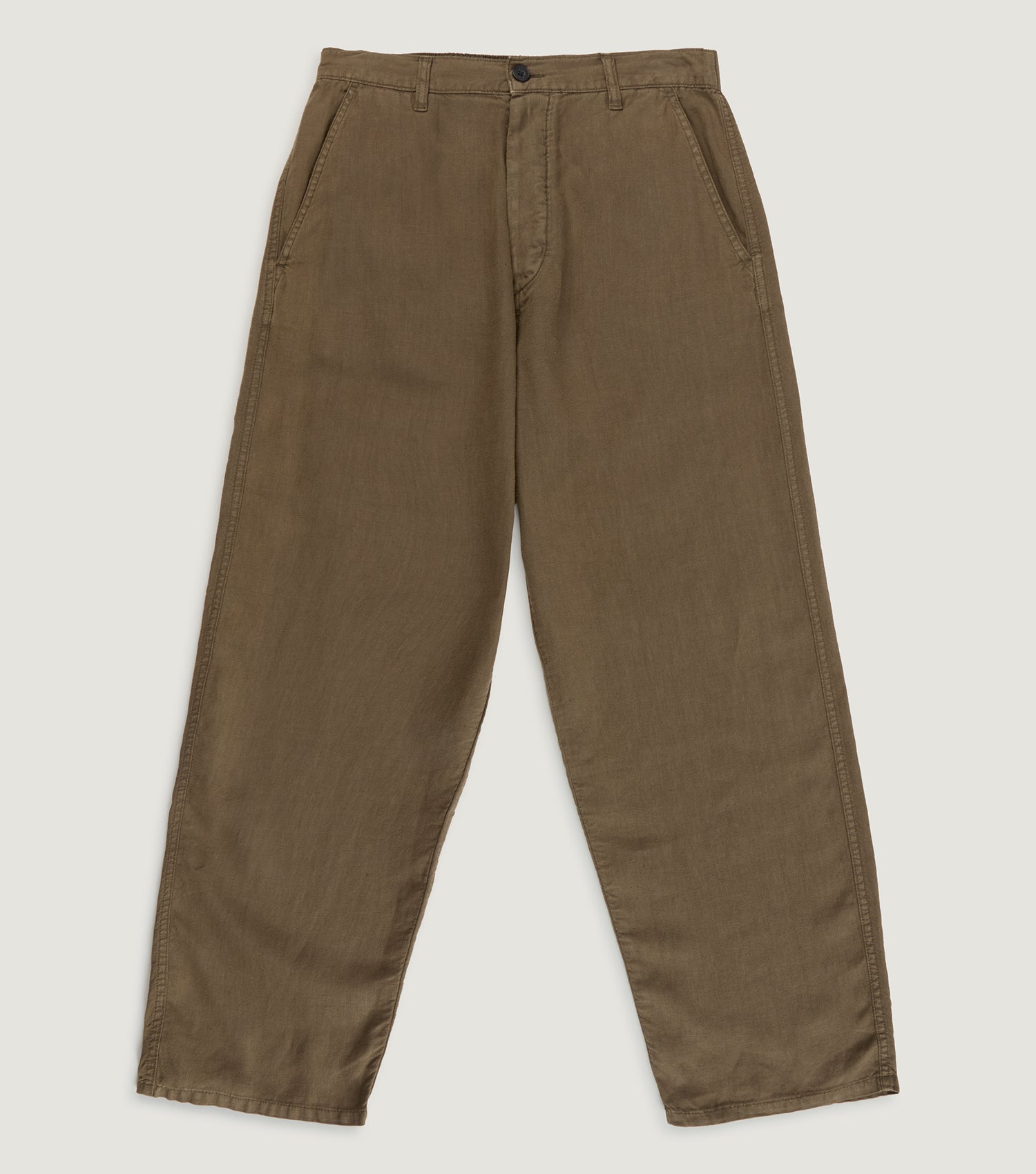 Linen Wide Pant Army - BLAW