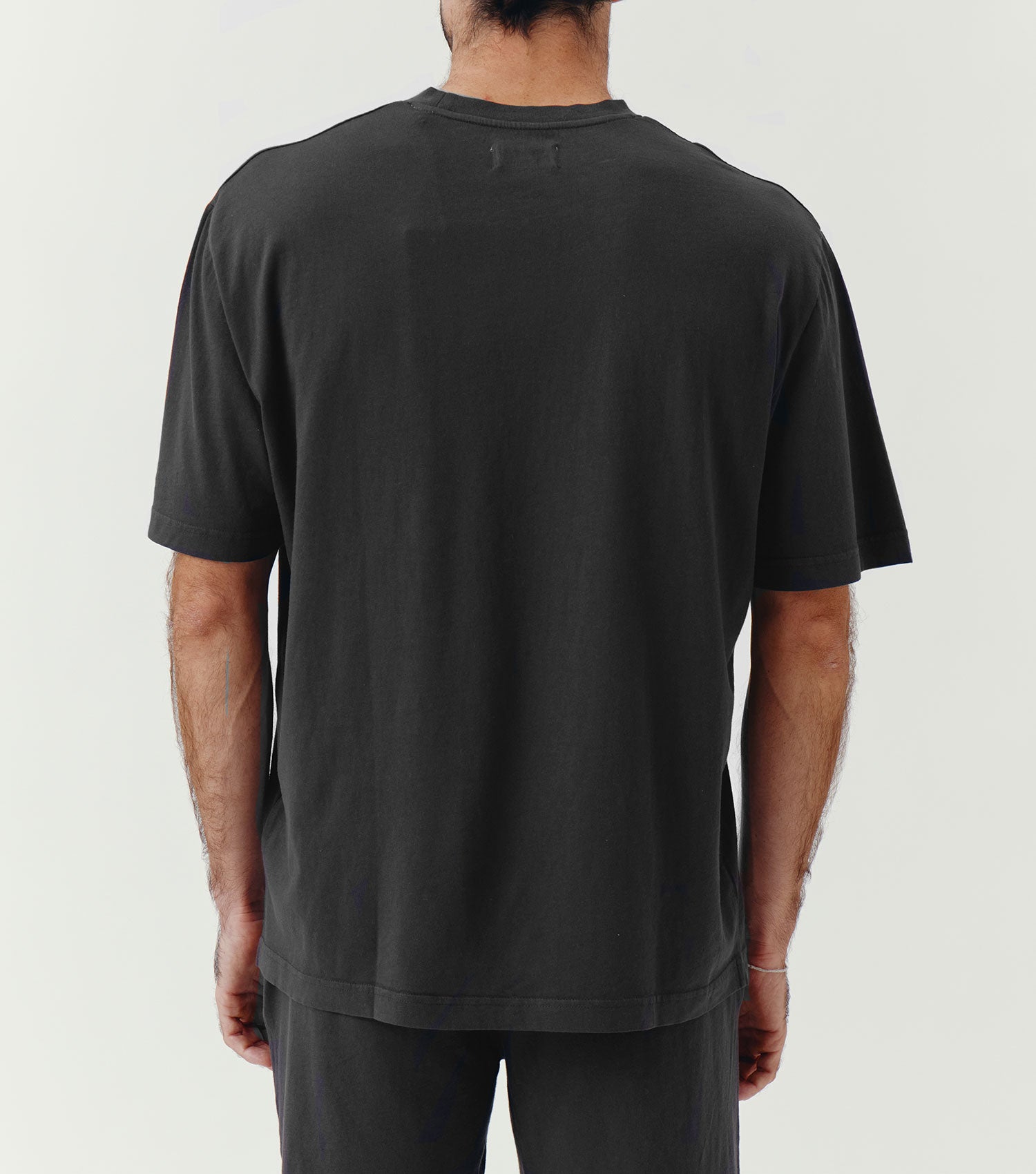 Oversize Cotton T-shirt Charcoal - BLAW