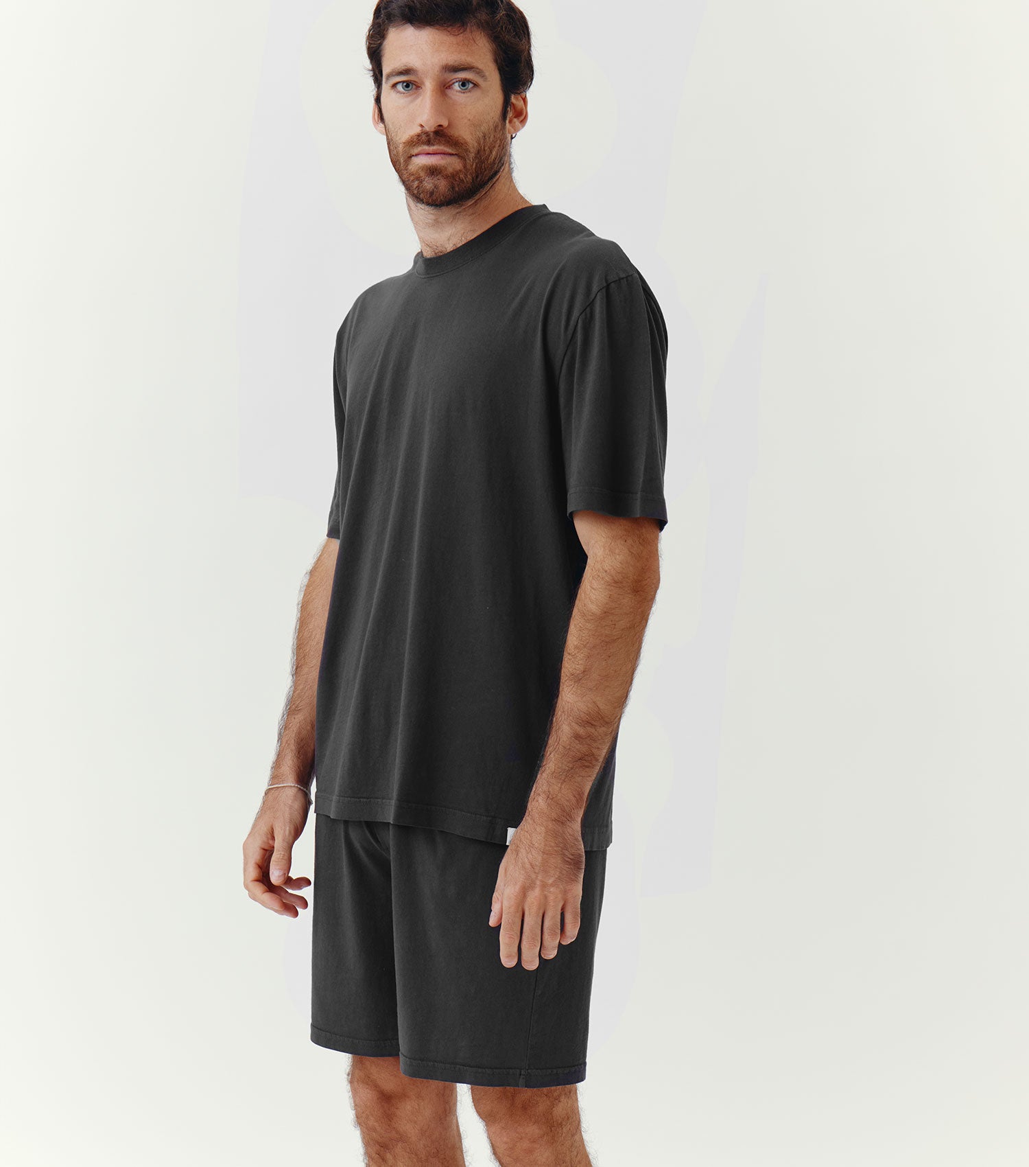 Oversize Cotton T-shirt Charcoal - BLAW