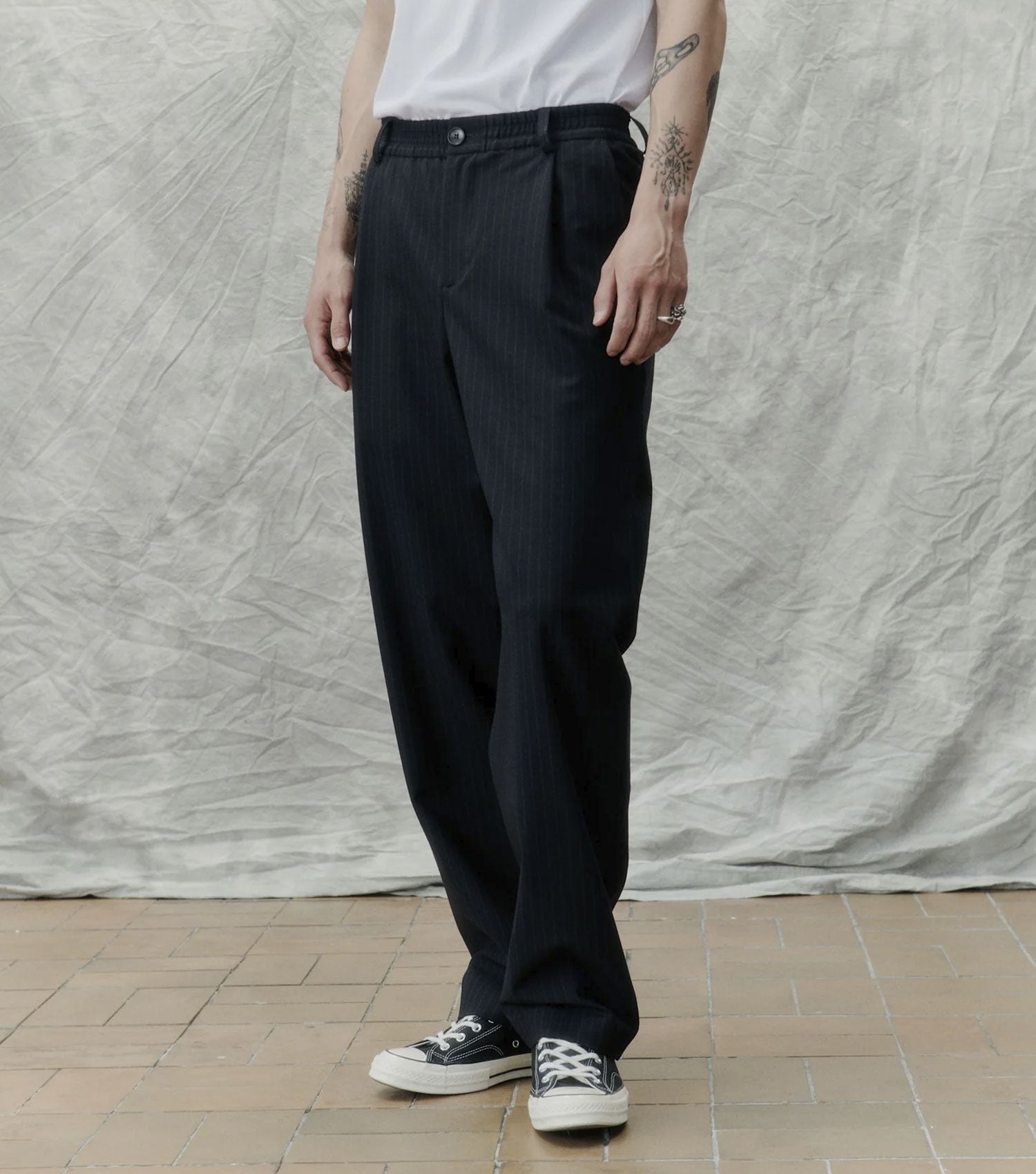 Agency 3582 Dark Navy Pin - Libertine_Libertine