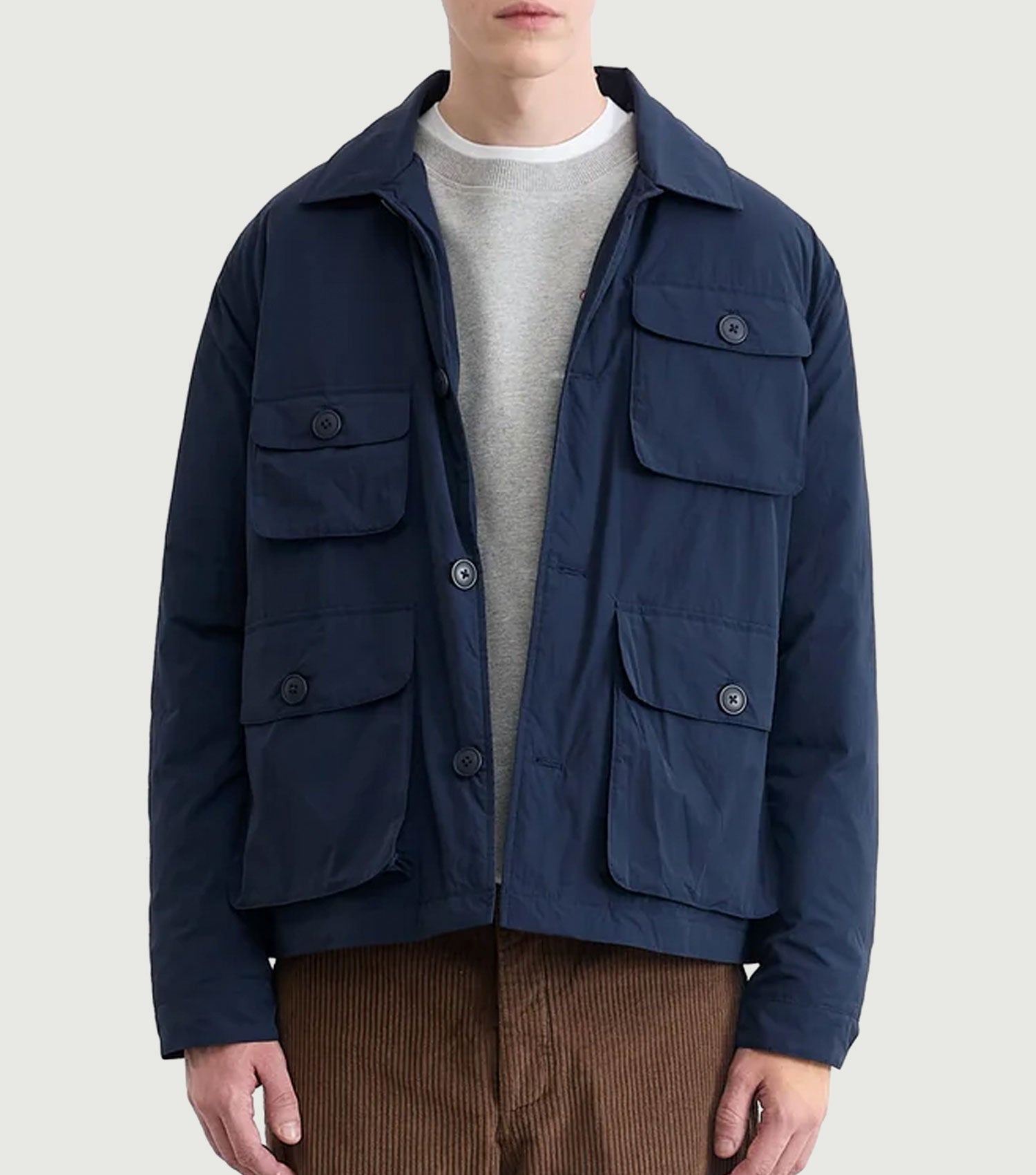 Lab Jacket Nylon Navy - Edmmond Studios