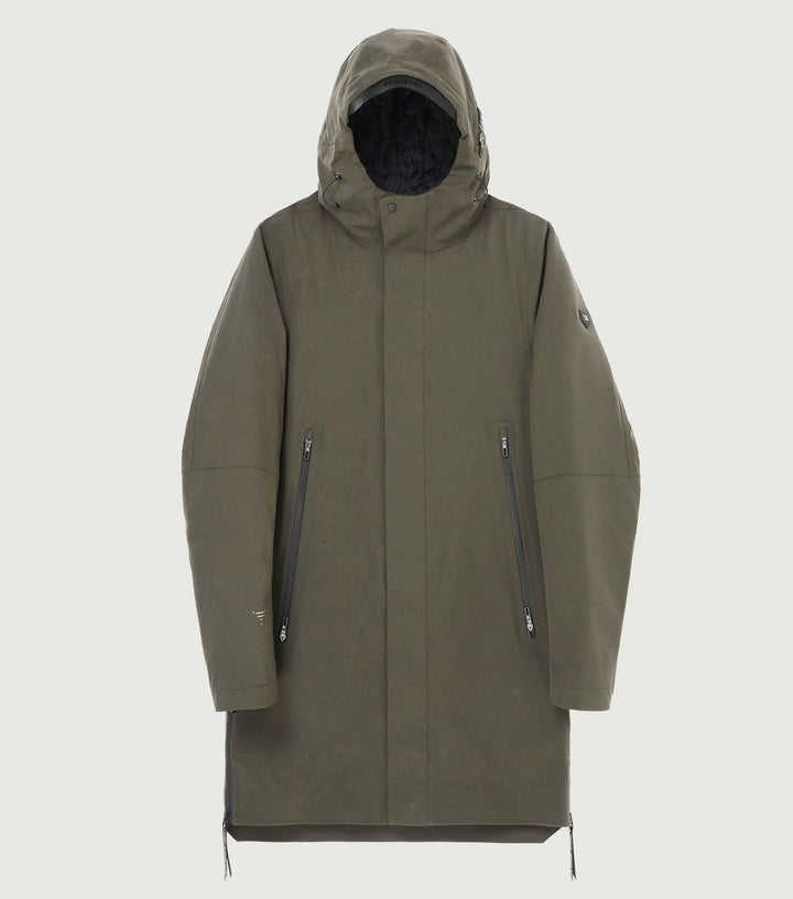 Qm434 Liner Parka Coffe Green - Krakatau