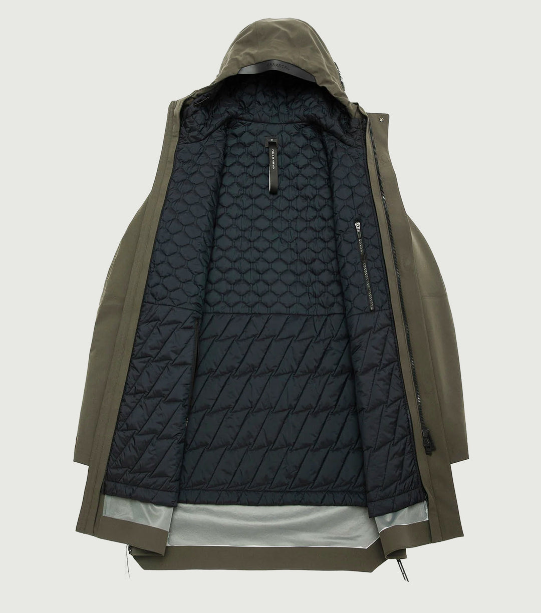Qm434 Liner Parka Coffe Green - Krakatau