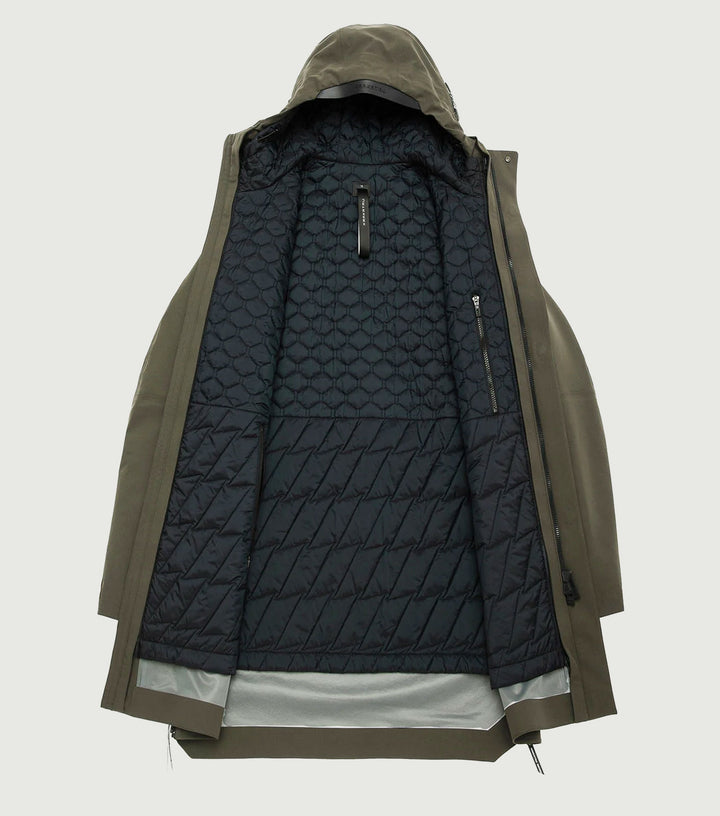 Qm434 Liner Parka Coffe Green - Krakatau