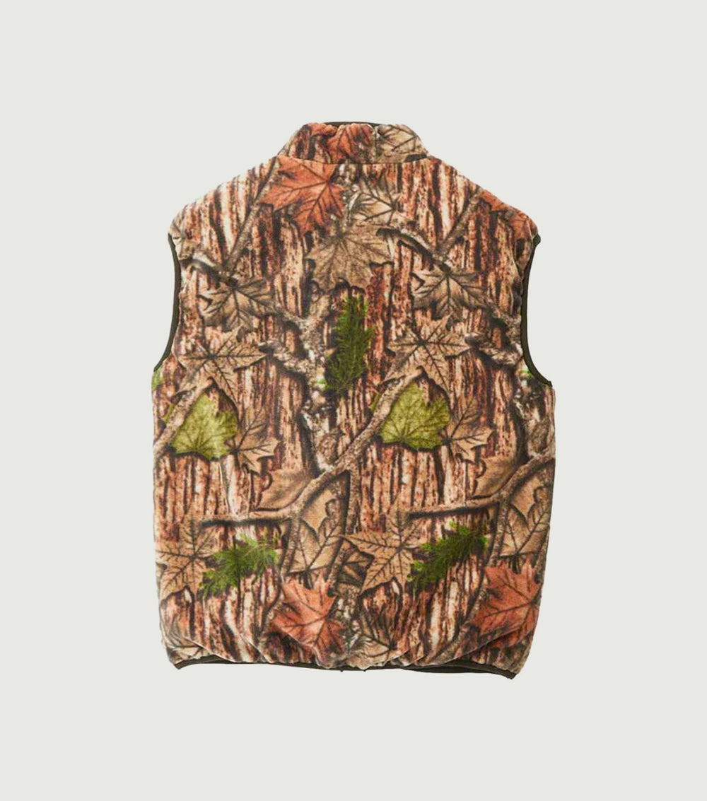 Reversible Fleece Vest Leaf Camo - Gramicci