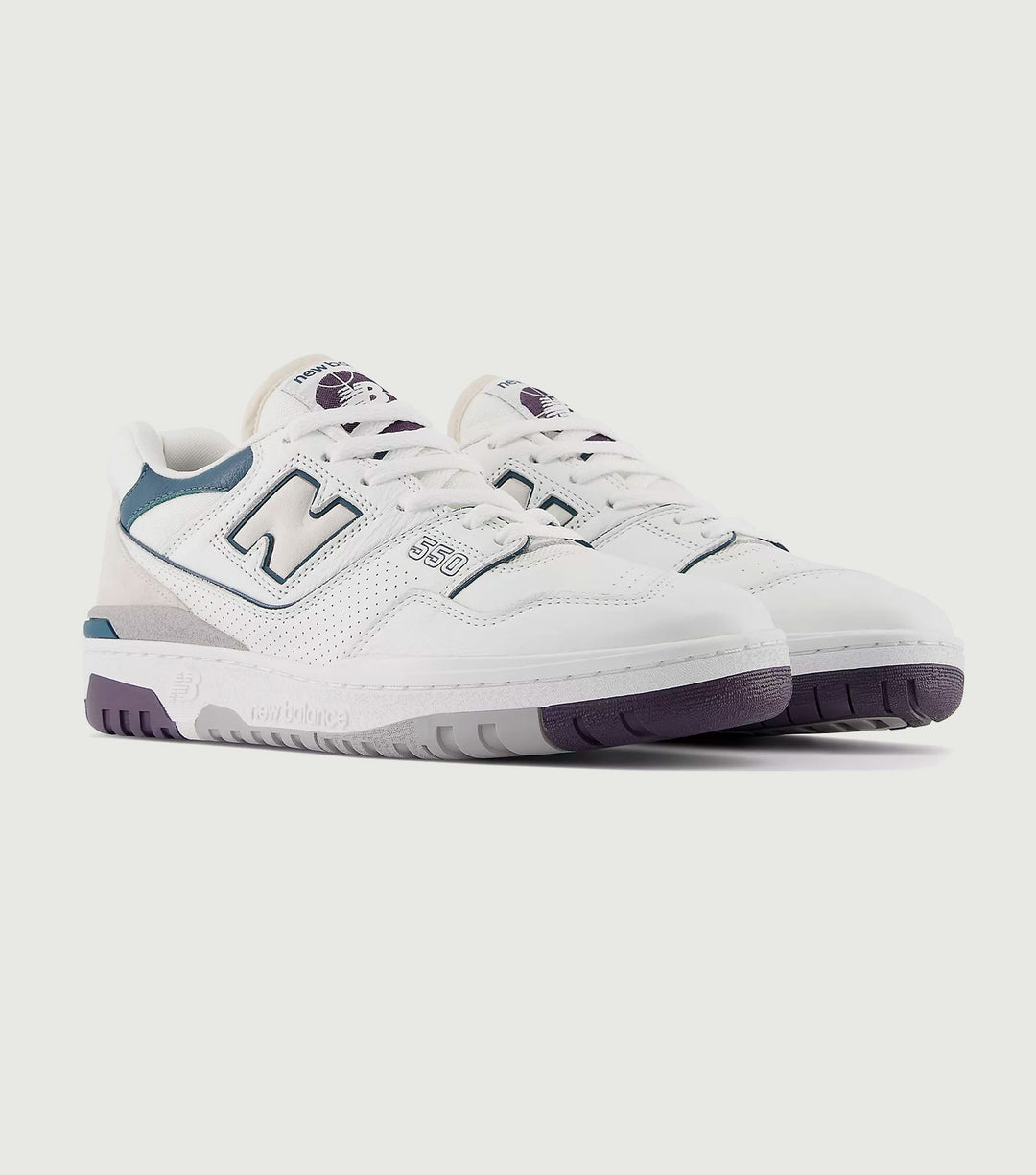BB550WCB Sneakers White/Purple - New Balance