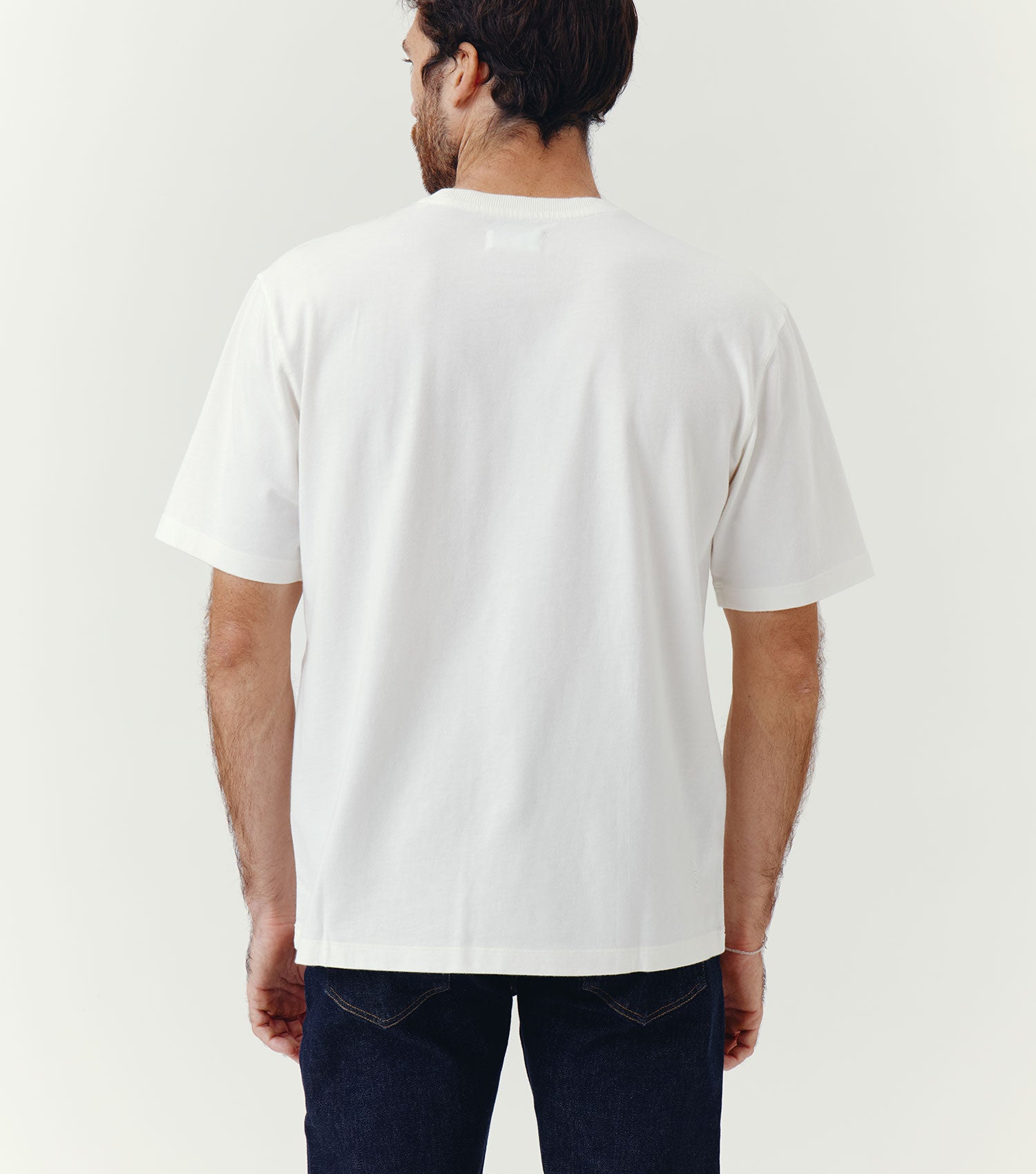 Organic Cotton Heavy T-shirt Ecru - BLAW