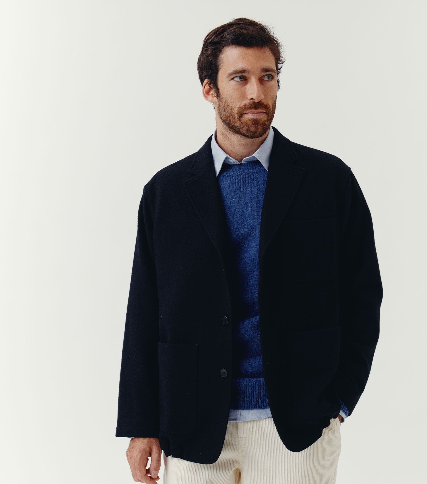 Wool Blazer Jacket Night - BLAW