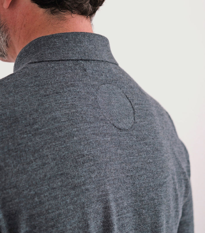 Polo Long Sleeve Grey - Silenciosa