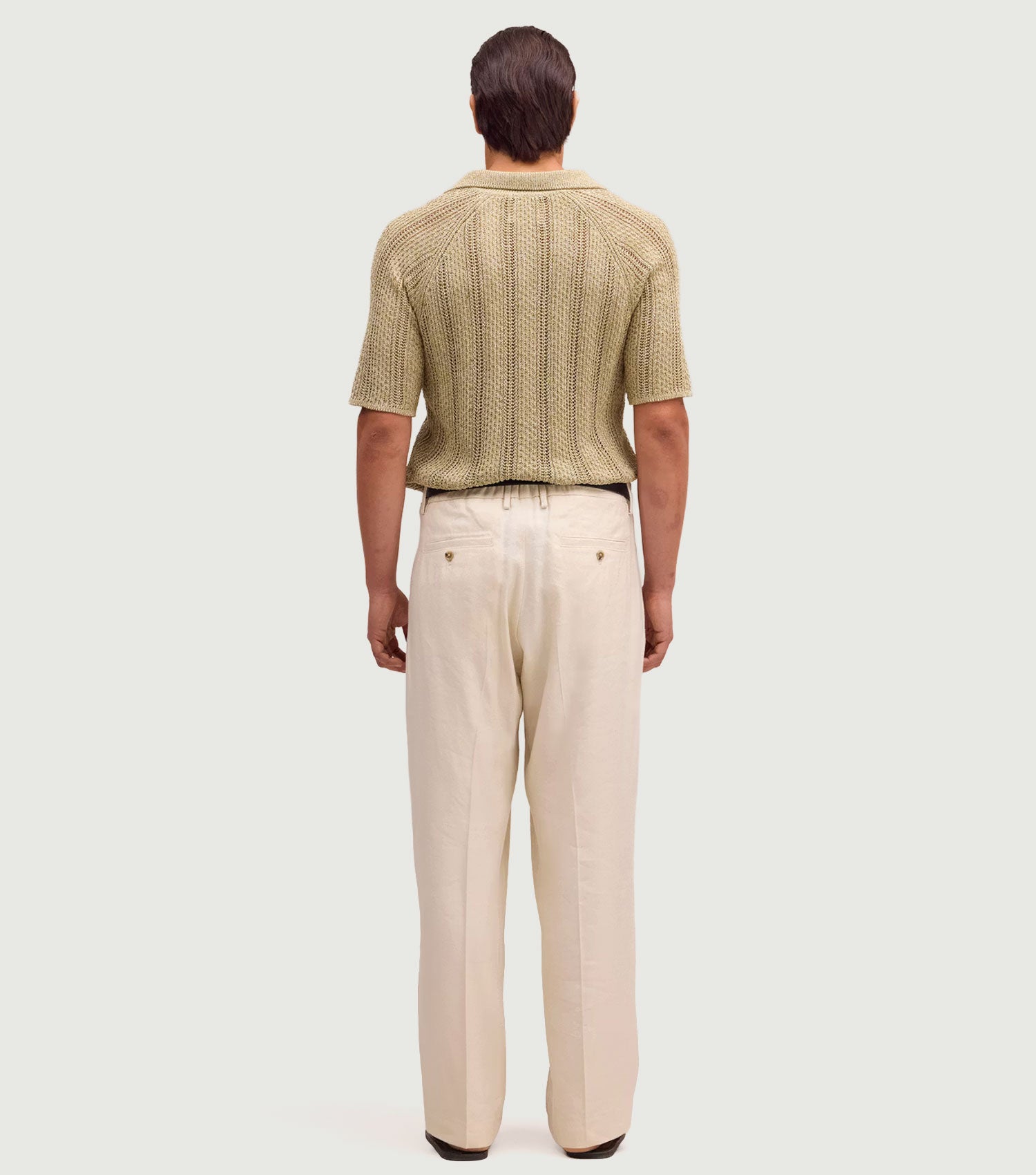 Kay Relaxed fit linen blend Trouser Ivory - NN.07