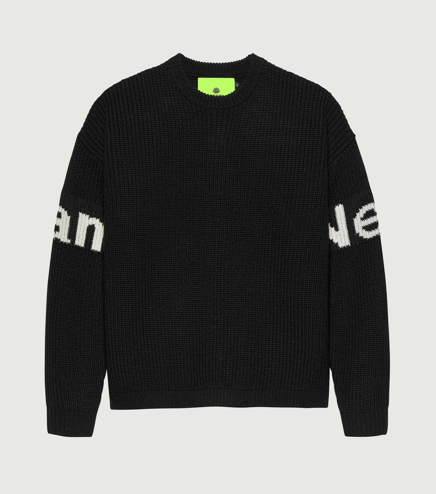 Name Crew Knit Black - New Amsterdam Surf Association