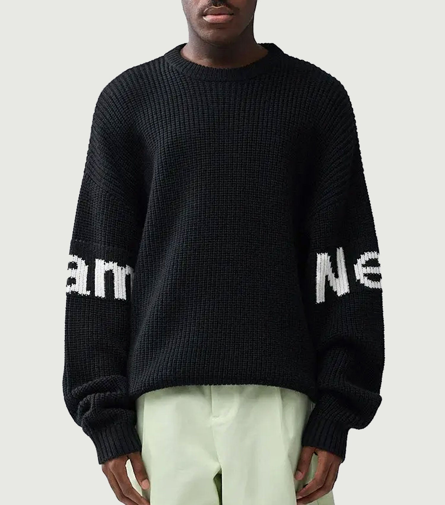 Name Crew Knit Black - New Amsterdam Surf Association